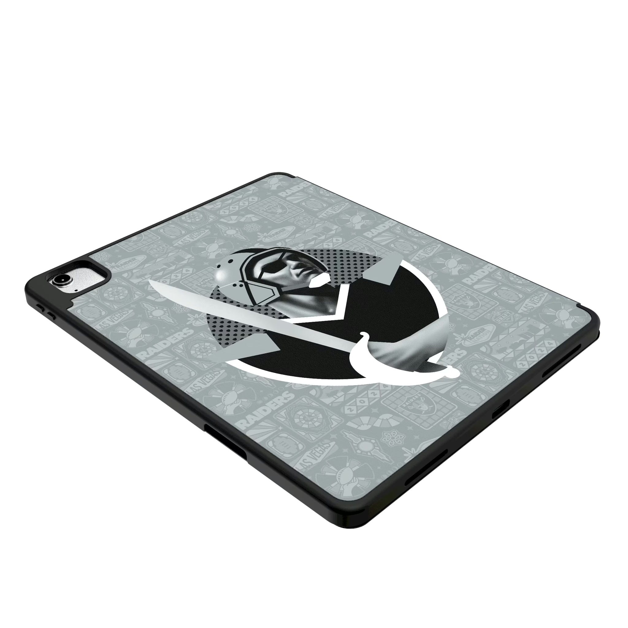 Las Vegas Raiders Deco iPad Tablet Case for Apple iPad - Isometric View