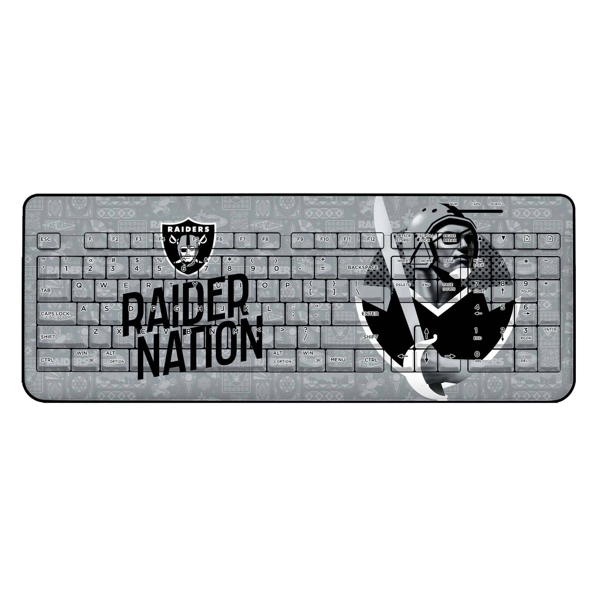Las Vegas Raiders Deco Wireless USB Keyboard