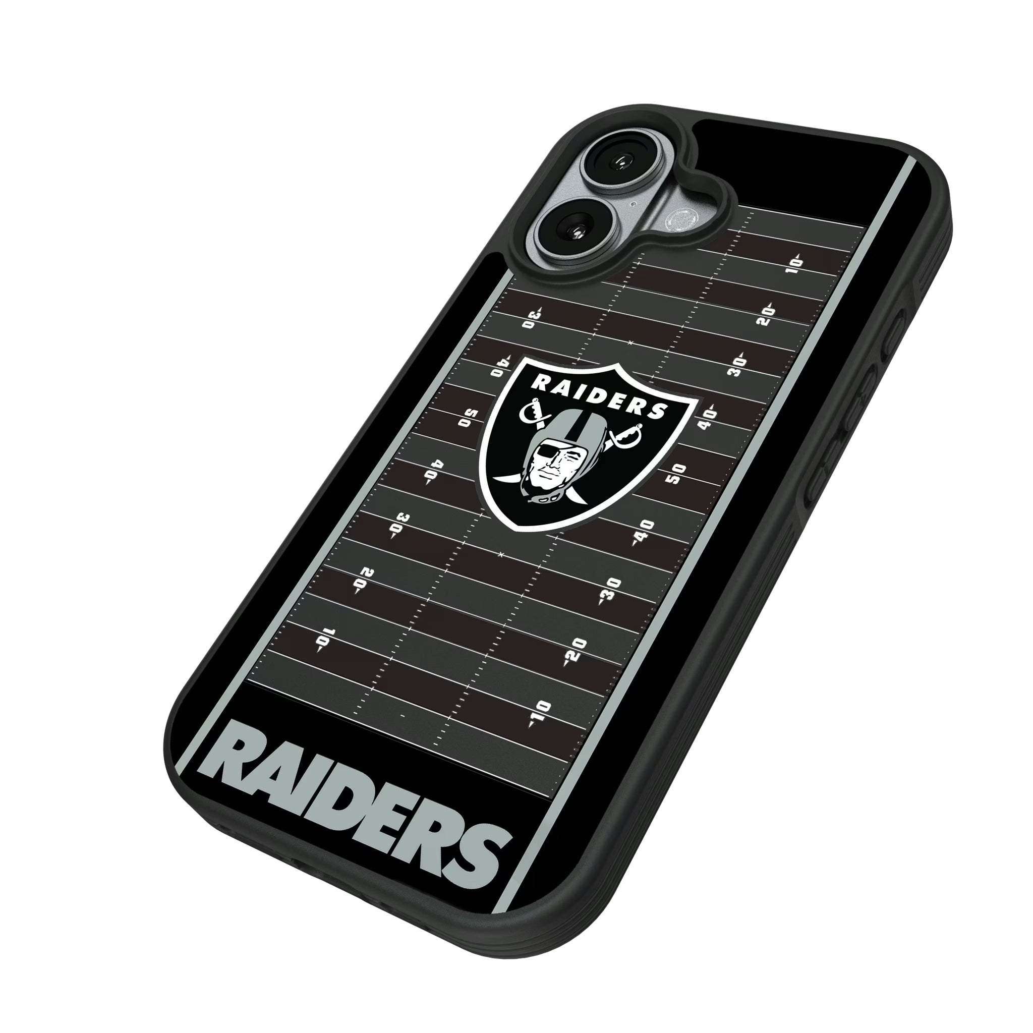 Las Vegas Raiders Field iPhone Bump Phone Case for Apple iPhone - Isometric View#Device_iPhone 17