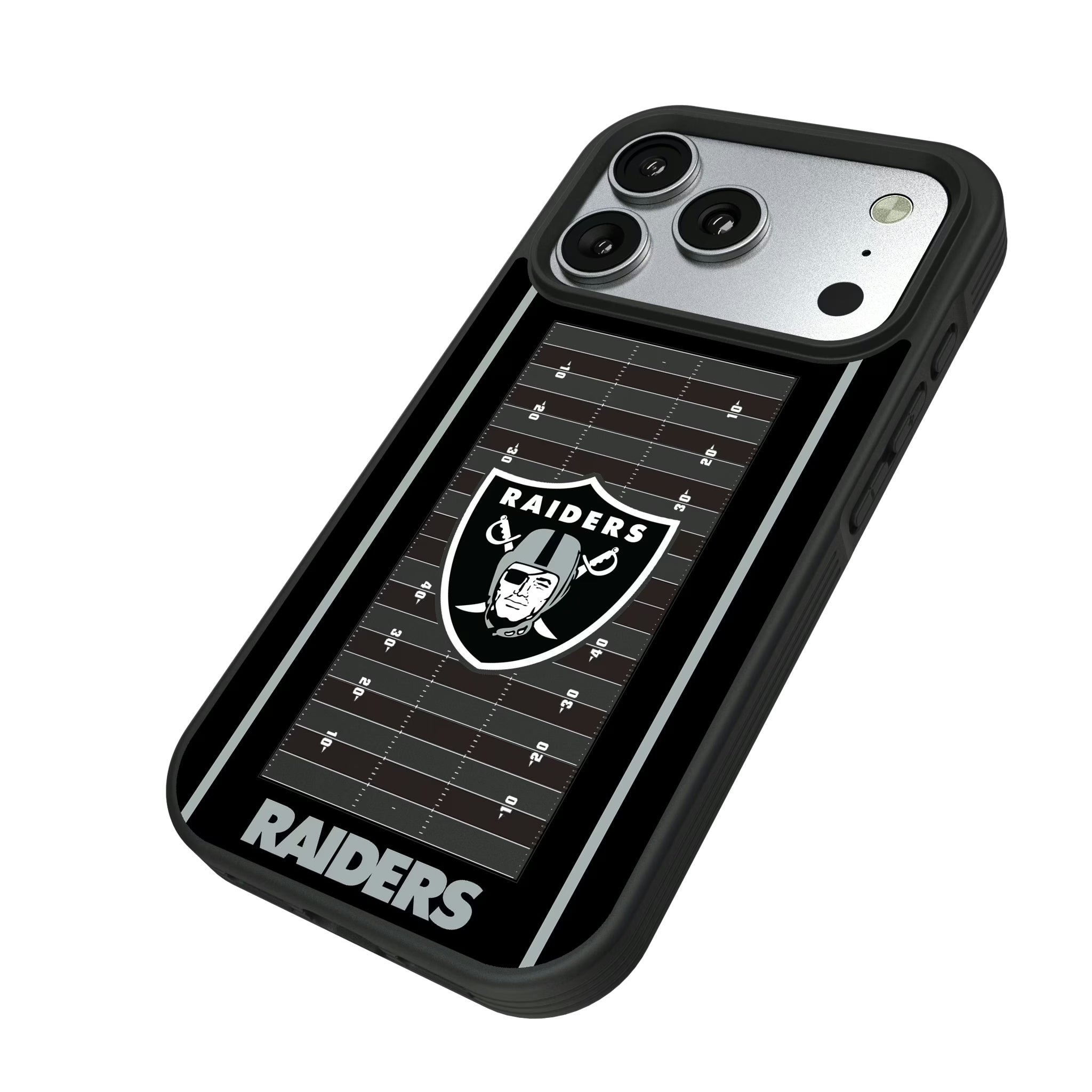 Las Vegas Raiders Field iPhone Bump Phone Case for Apple iPhone - Isometric View#Device_iPhone 17 Pro
