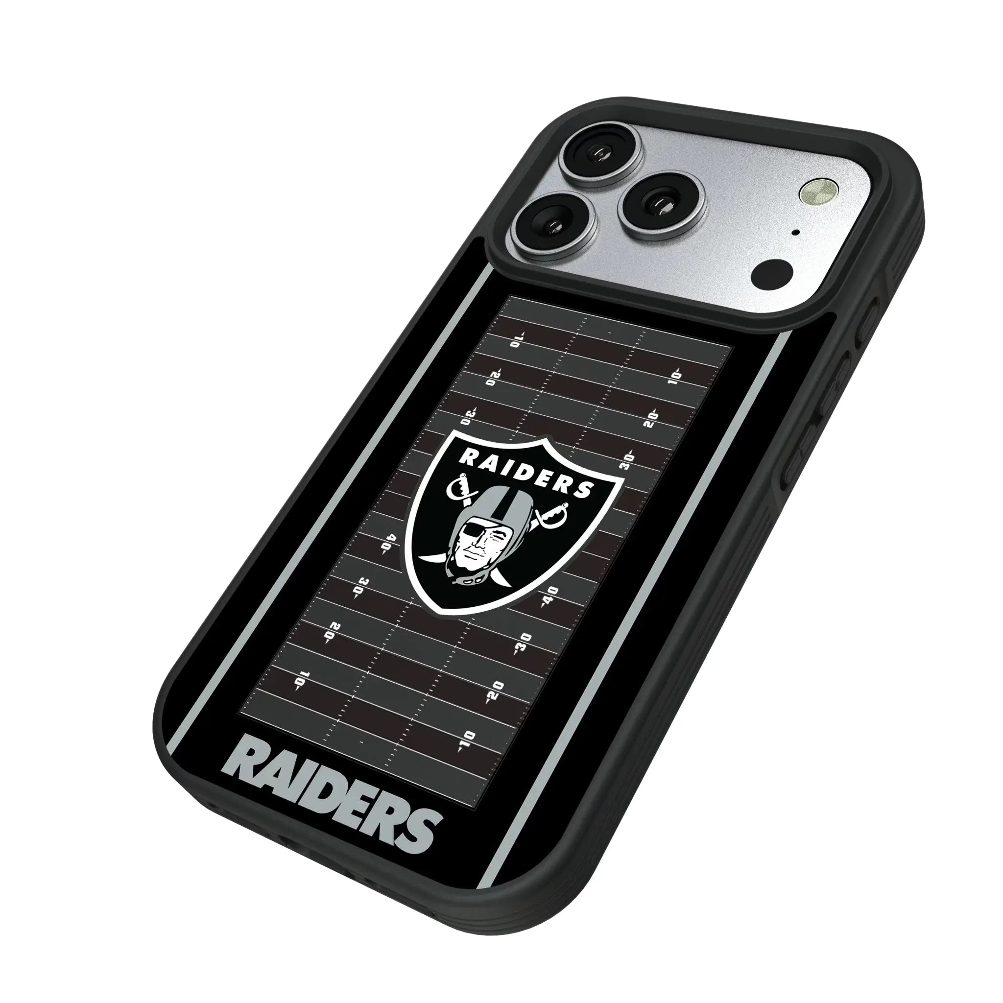 Las Vegas Raiders Field iPhone Bump Phone Case for Apple iPhone - Isometric View#Device_iPhone 17 Pro