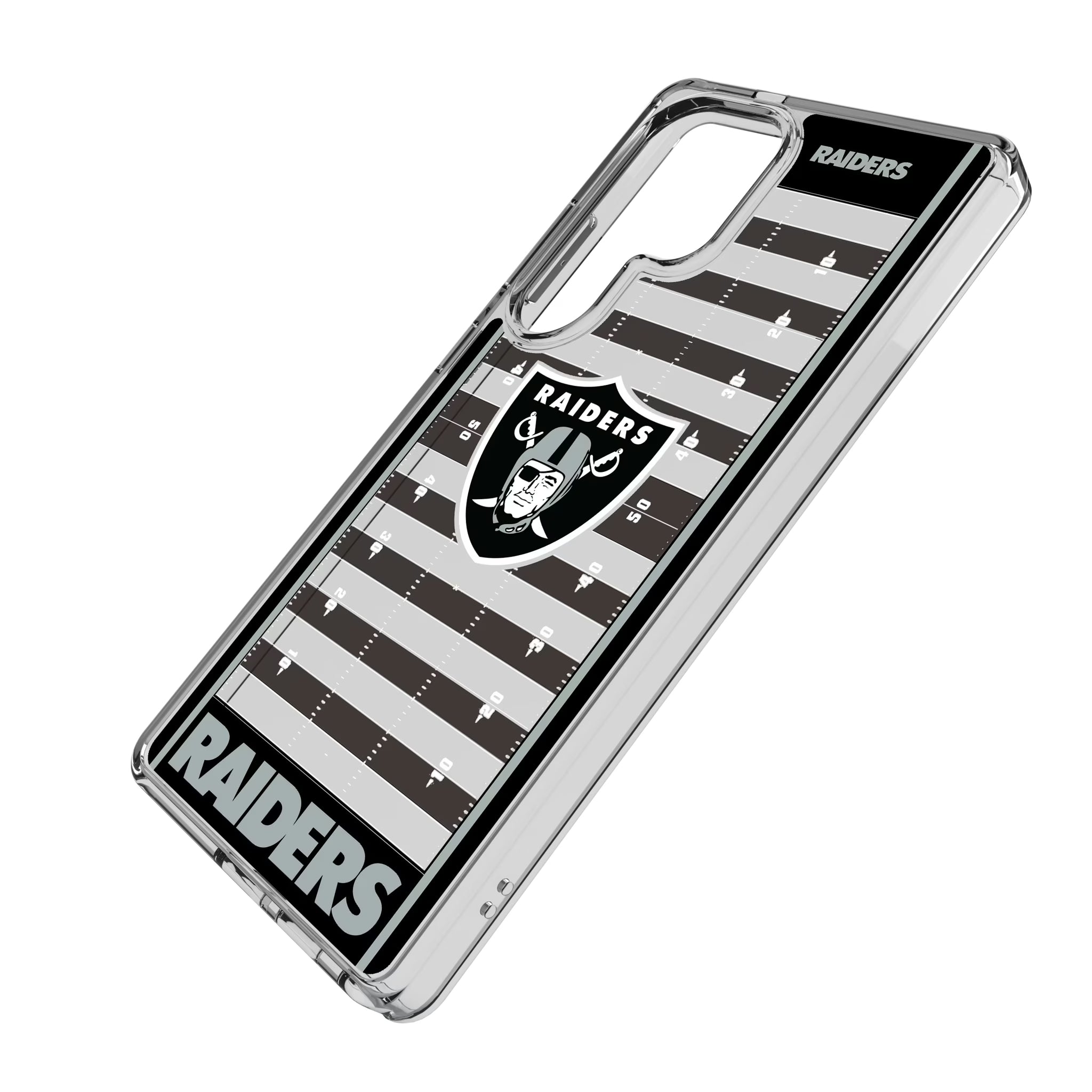 Las Vegas Raiders Field Galaxy Clear Phone Case for Samsung Galaxy - Isometric View