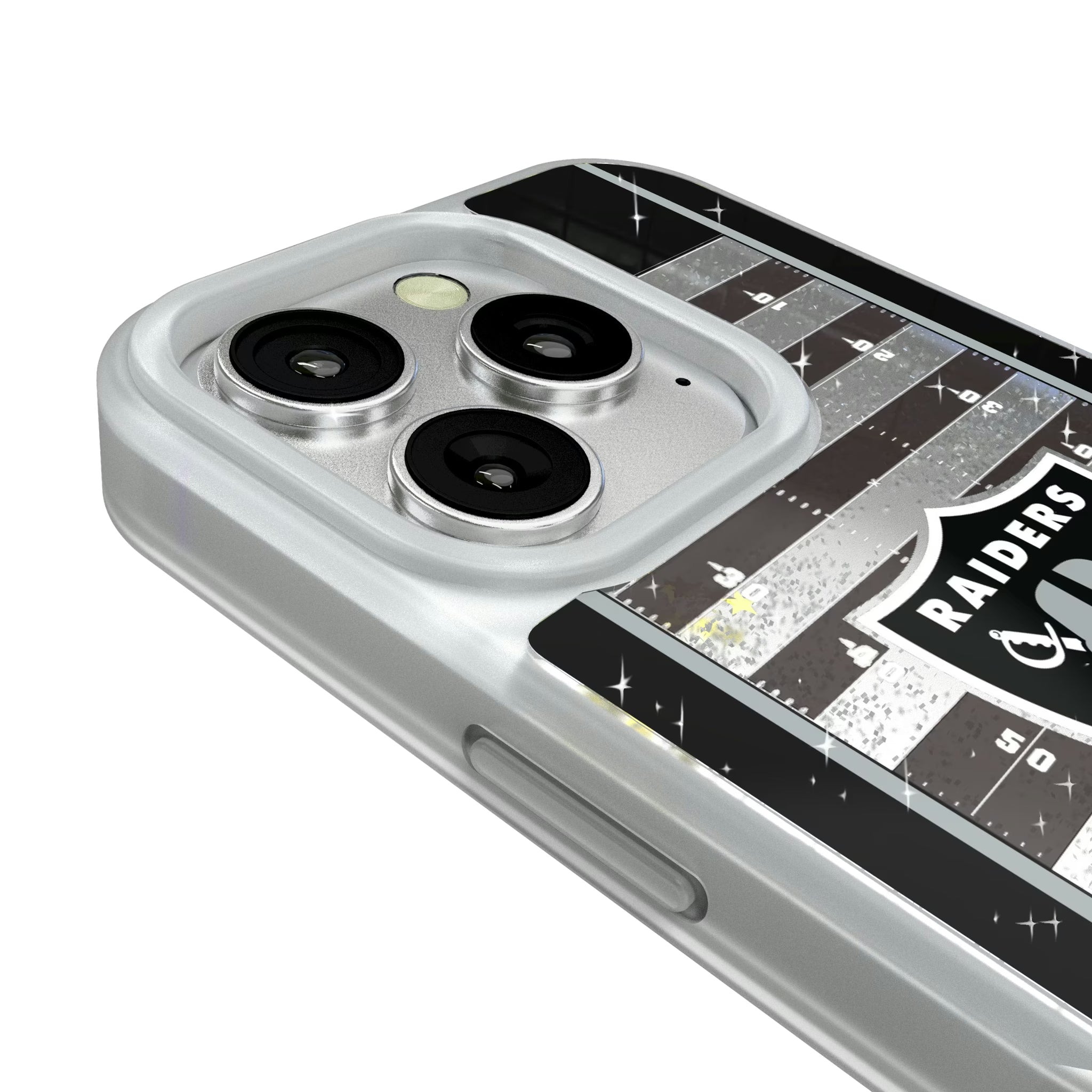 Las Vegas Raiders Field iPhone Glitter Phone Case for Apple iPhone - Detail#Device_iPhone 16 Pro