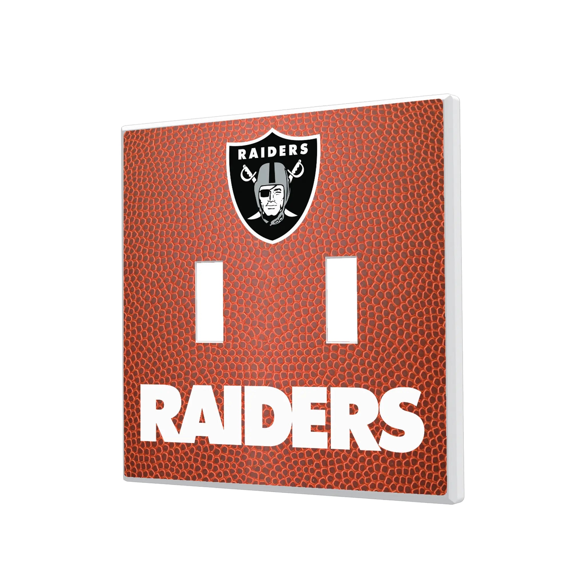 Las Vegas Raiders Football Hidden-Screw Light Switch Plate#Style_Double Toggle