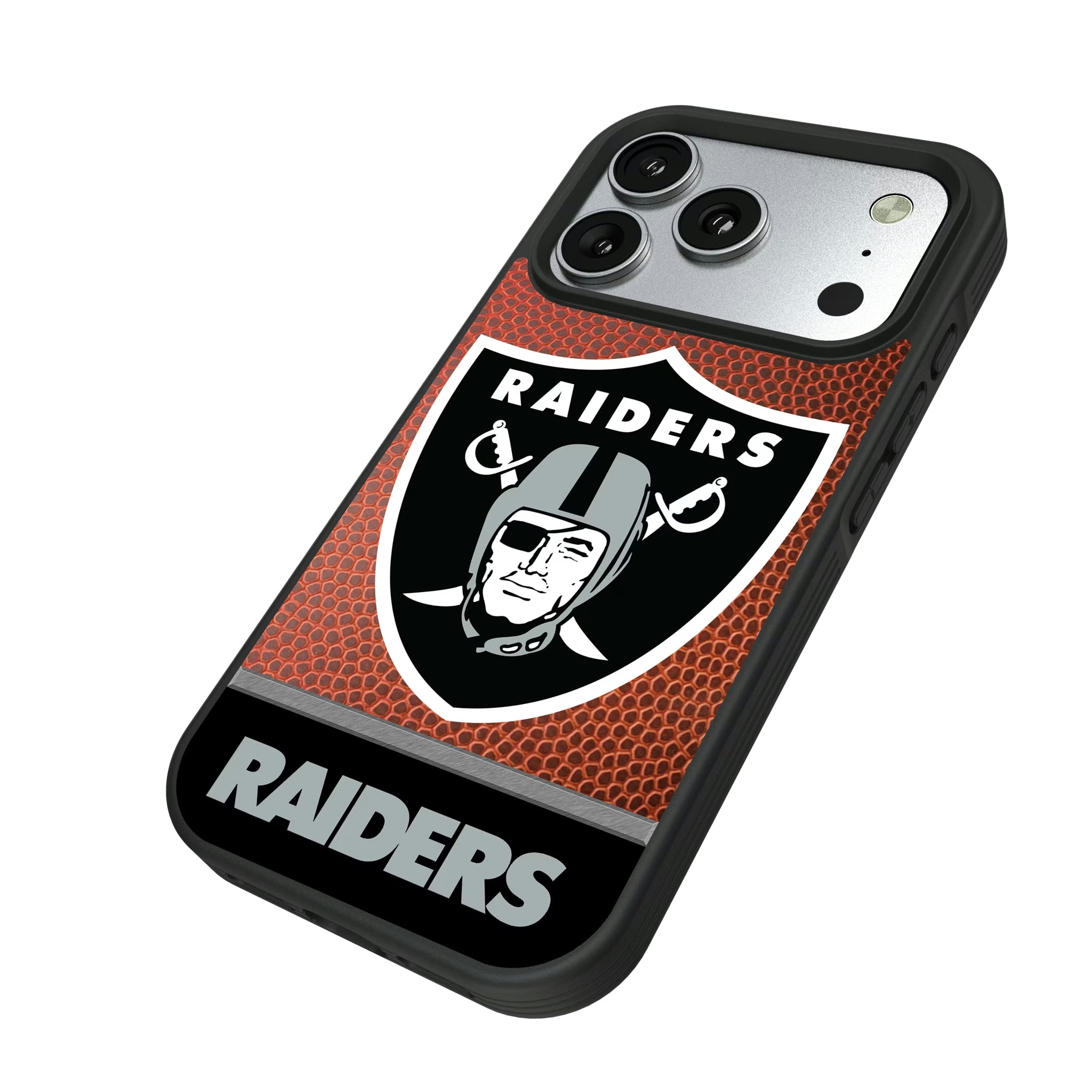 Las Vegas Raiders Football Wordmark iPhone Bump Phone Case for Apple iPhone - Isometric View#Device_iPhone 17 Pro