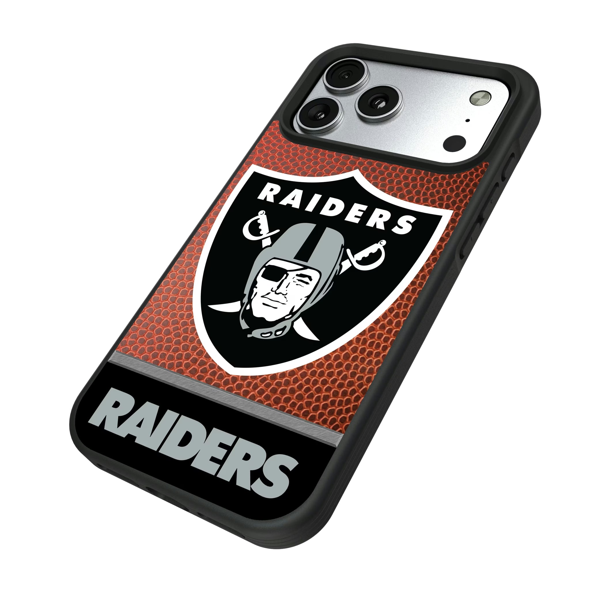 Las Vegas Raiders Football Wordmark iPhone Bump Phone Case for Apple iPhone - Isometric View#Device_iPhone 17 Pro Max
