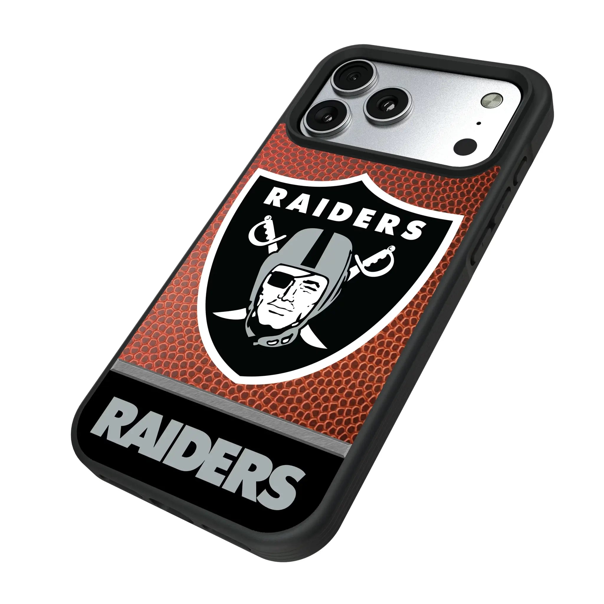 Las Vegas Raiders Football Wordmark iPhone Bump Phone Case for Apple iPhone - Isometric View#Device_iPhone 17 Pro Max