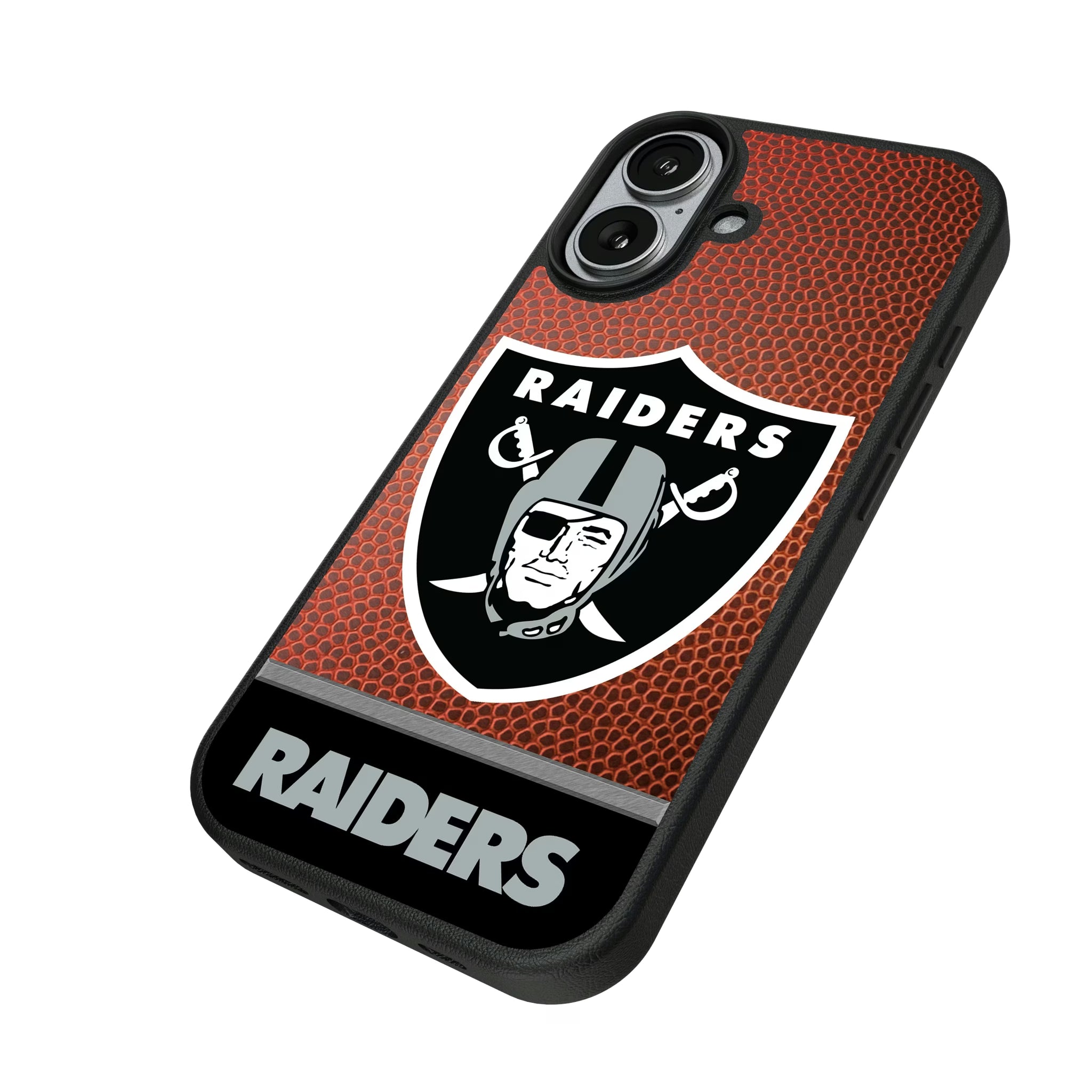 Las Vegas Raiders Football Wordmark iPhone MagSafe Compatible Phone Case for Apple iPhone - Isometric View#Device_iPhone 17