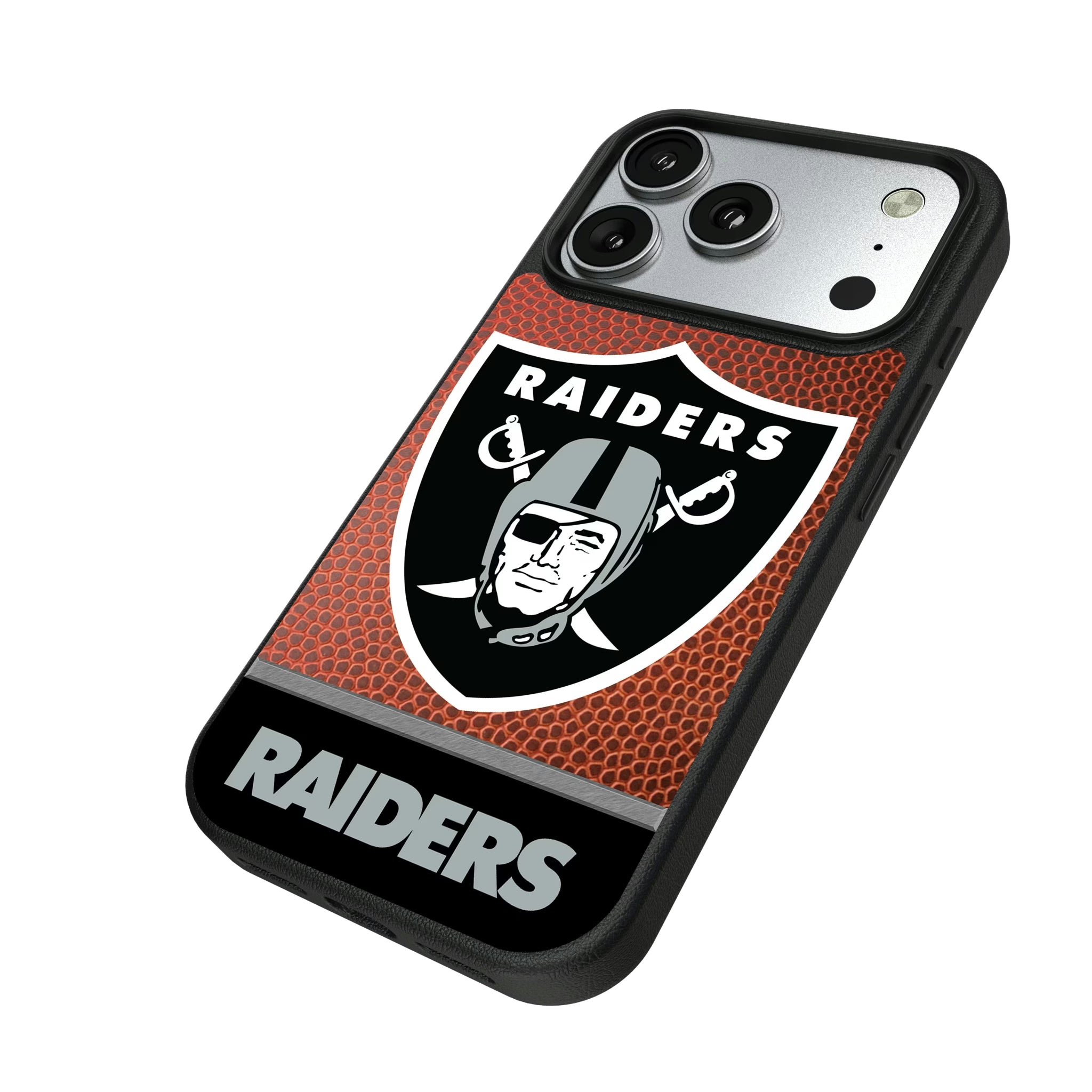 Las Vegas Raiders Football Wordmark iPhone MagSafe Compatible Phone Case for Apple iPhone - Isometric View#Device_iPhone 17 Pro