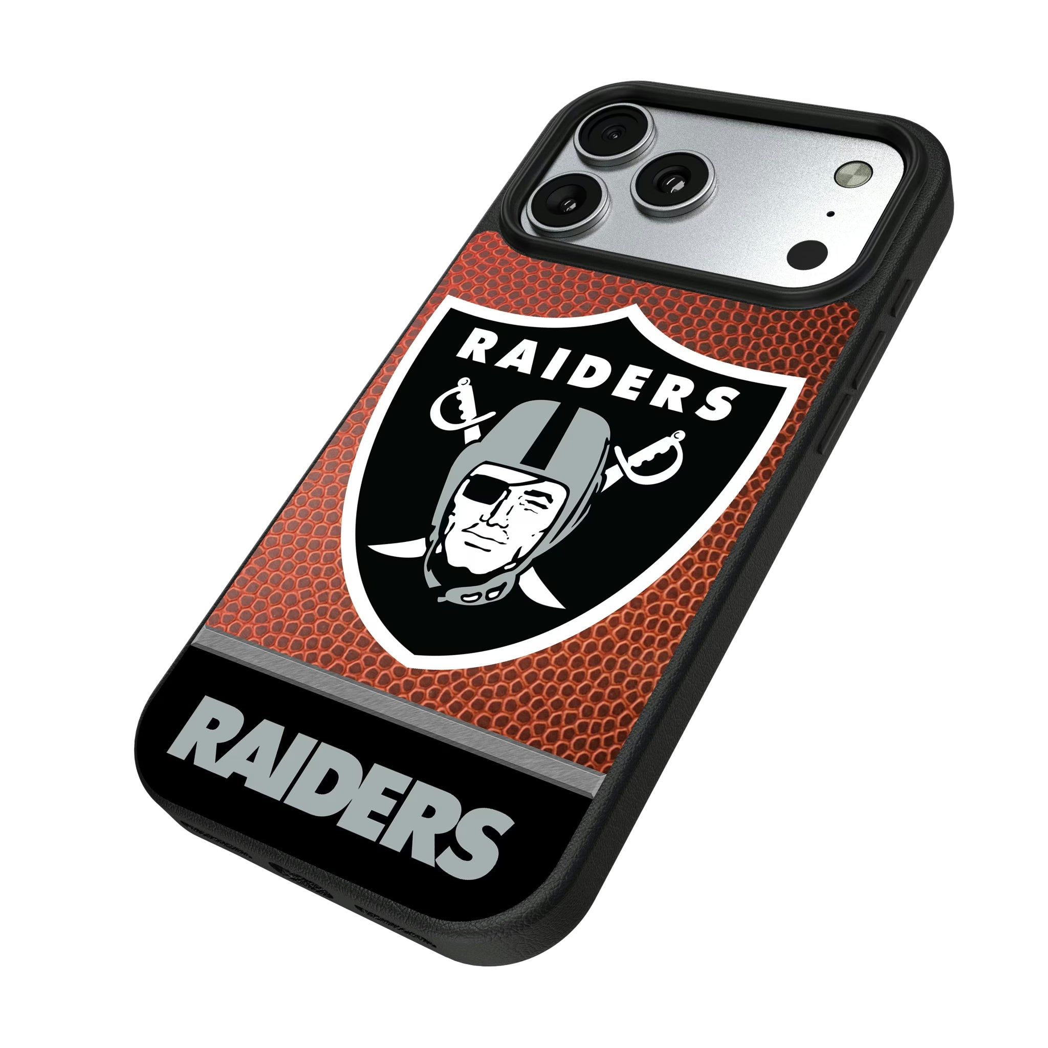 Las Vegas Raiders Football Wordmark iPhone MagSafe Compatible Phone Case for Apple iPhone - Isometric View#Device_iPhone 17 Pro Max