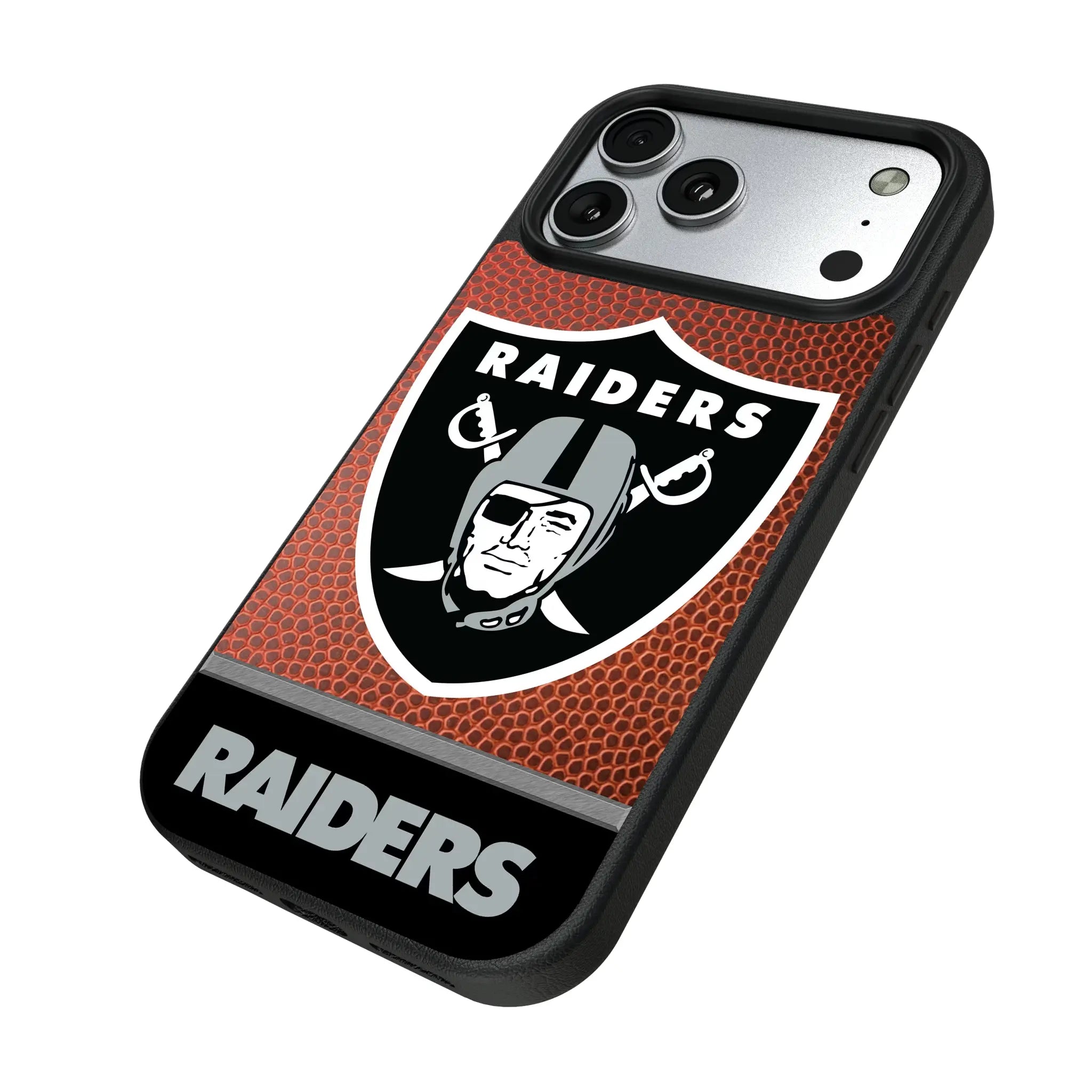 Las Vegas Raiders Football Wordmark iPhone MagSafe Compatible Phone Case for Apple iPhone - Isometric View#Device_iPhone 17 Pro Max