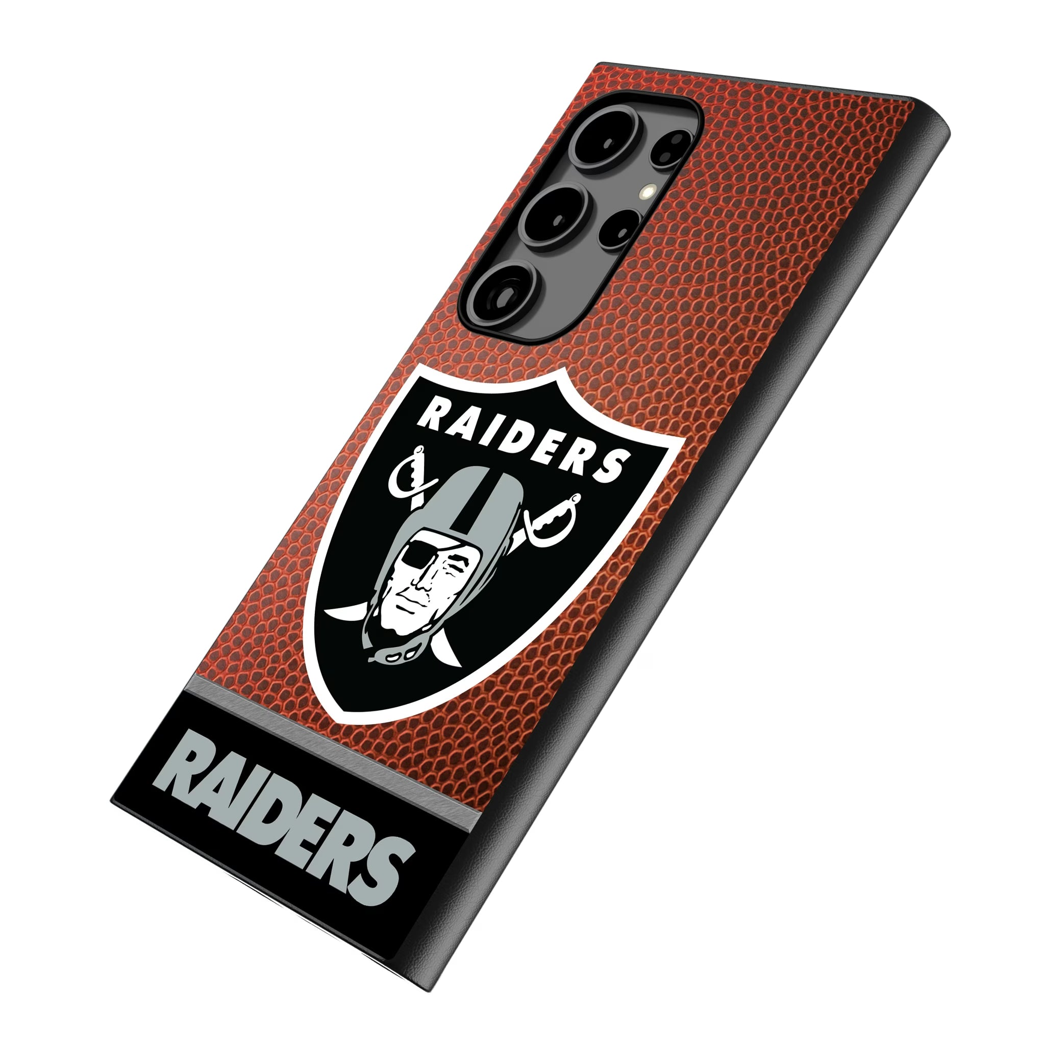 Las Vegas Raiders Football Wordmark Galaxy MagSafe Compatible Phone Case for Samsung Galaxy - Isometric View