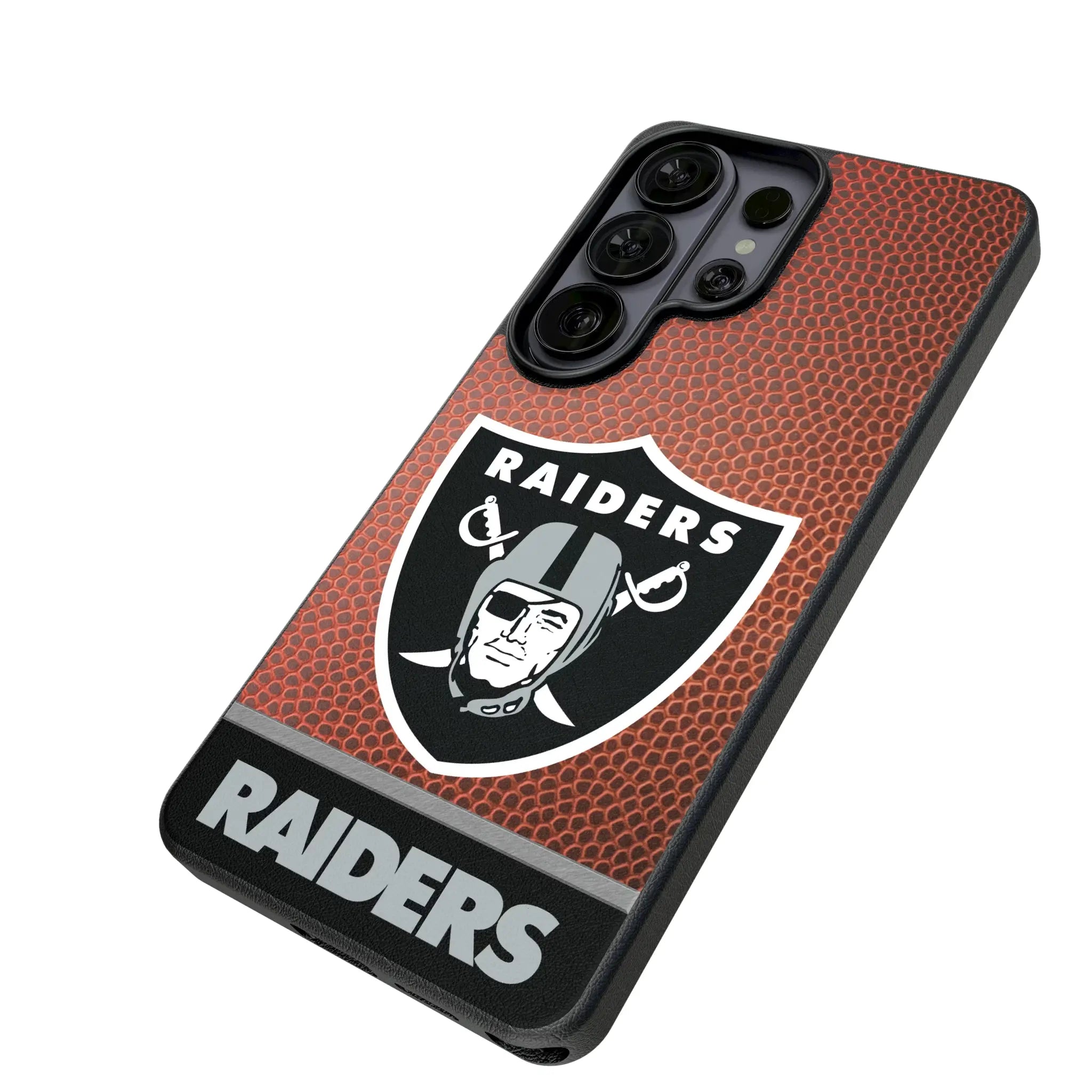 Las Vegas Raiders Football Wordmark Galaxy MagSafe Compatible Phone Case for Samsung Galaxy - Isometric View#Device_Galaxy S26 Ultra