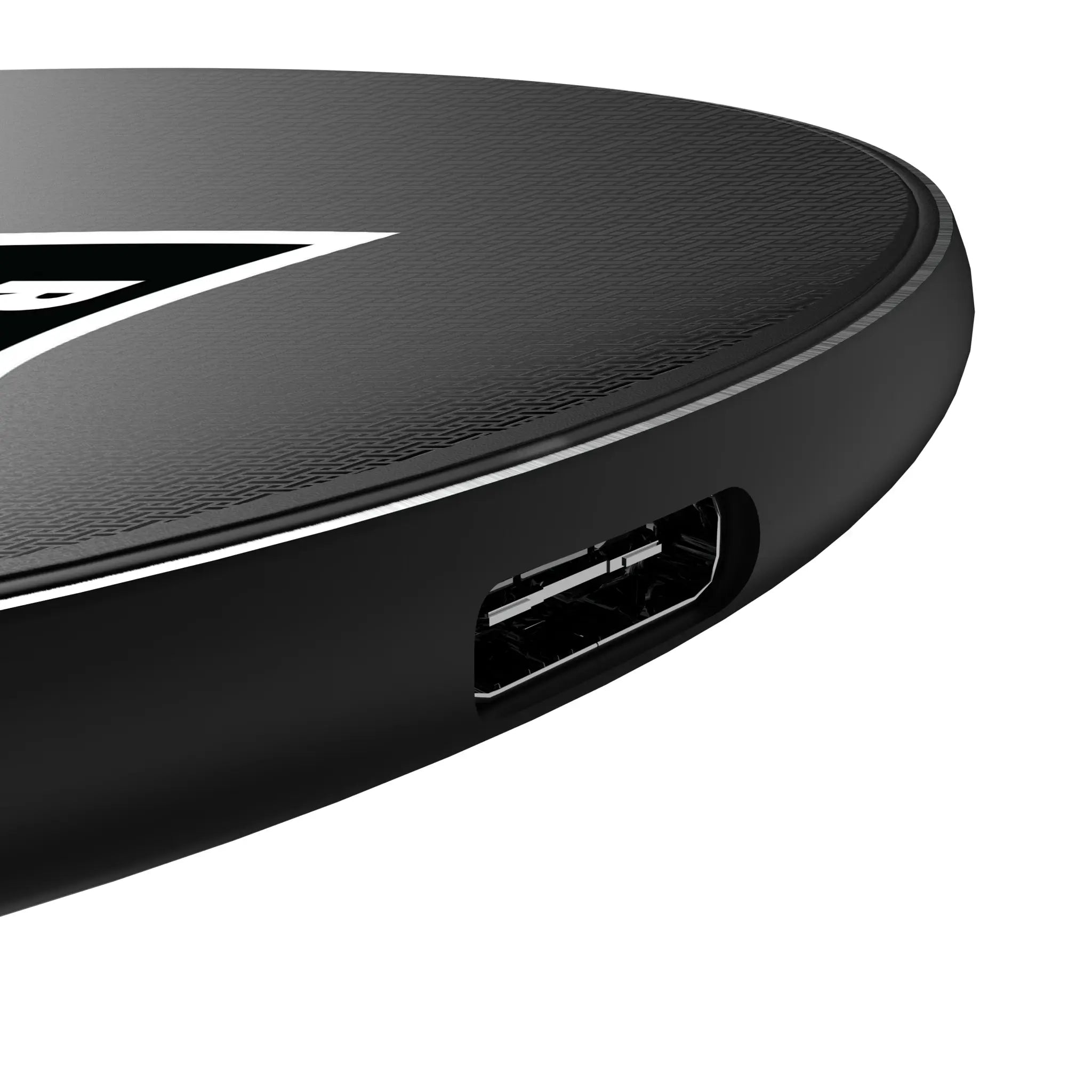Las Vegas Raiders Linen 15-Watt Wireless Charger - Detail