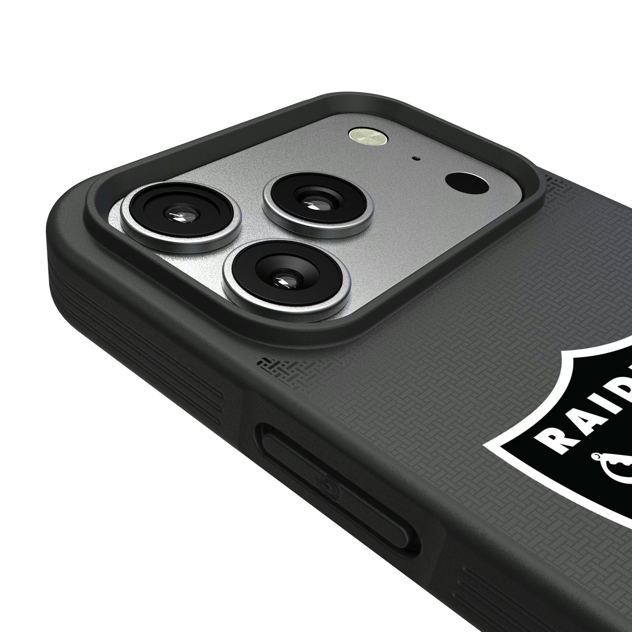 Las Vegas Raiders Linen iPhone Bump Phone Case for Apple iPhone - Detail#Device_iPhone 17 Pro