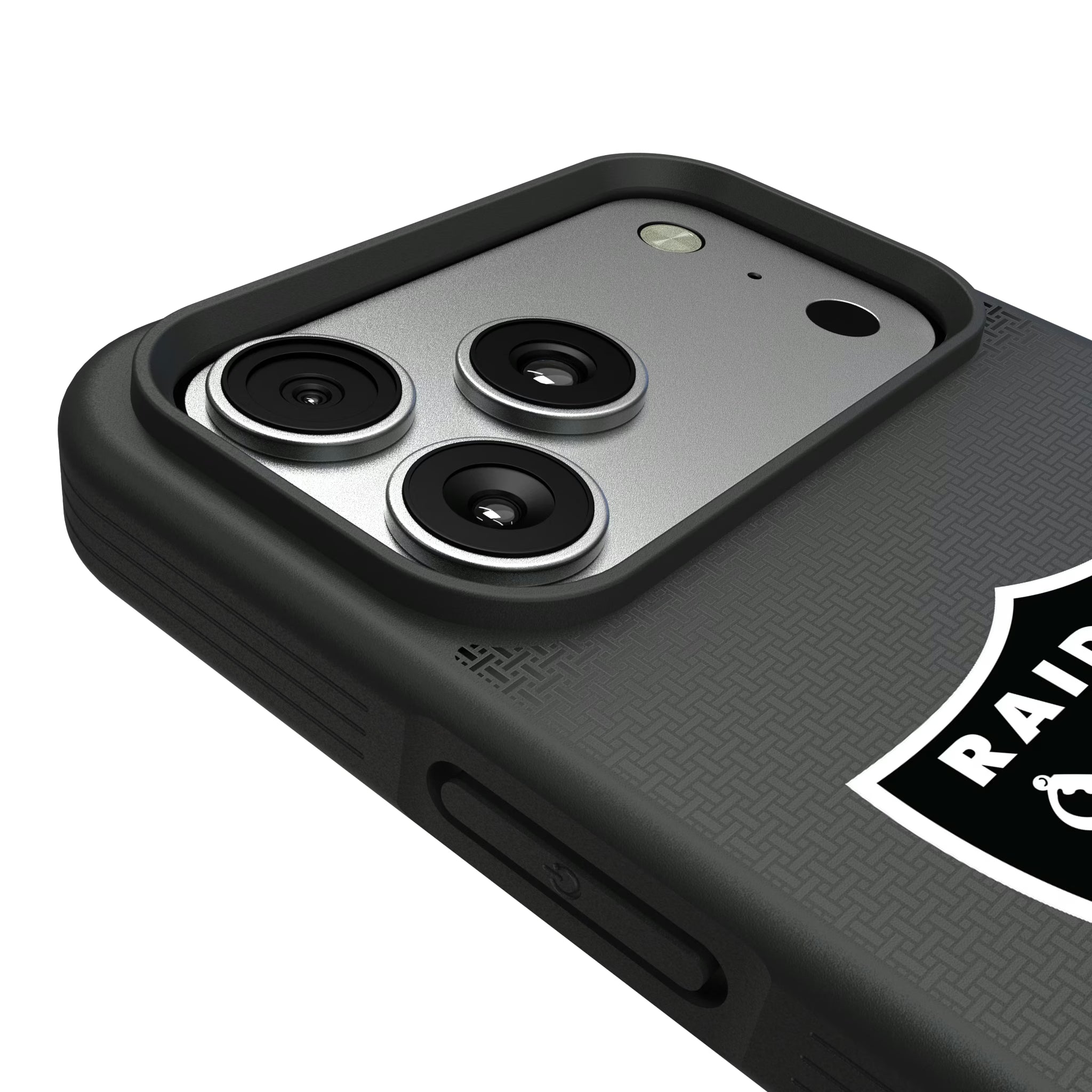 Las Vegas Raiders Linen iPhone Bump Phone Case for Apple iPhone - Detail#Device_iPhone 17 Pro Max