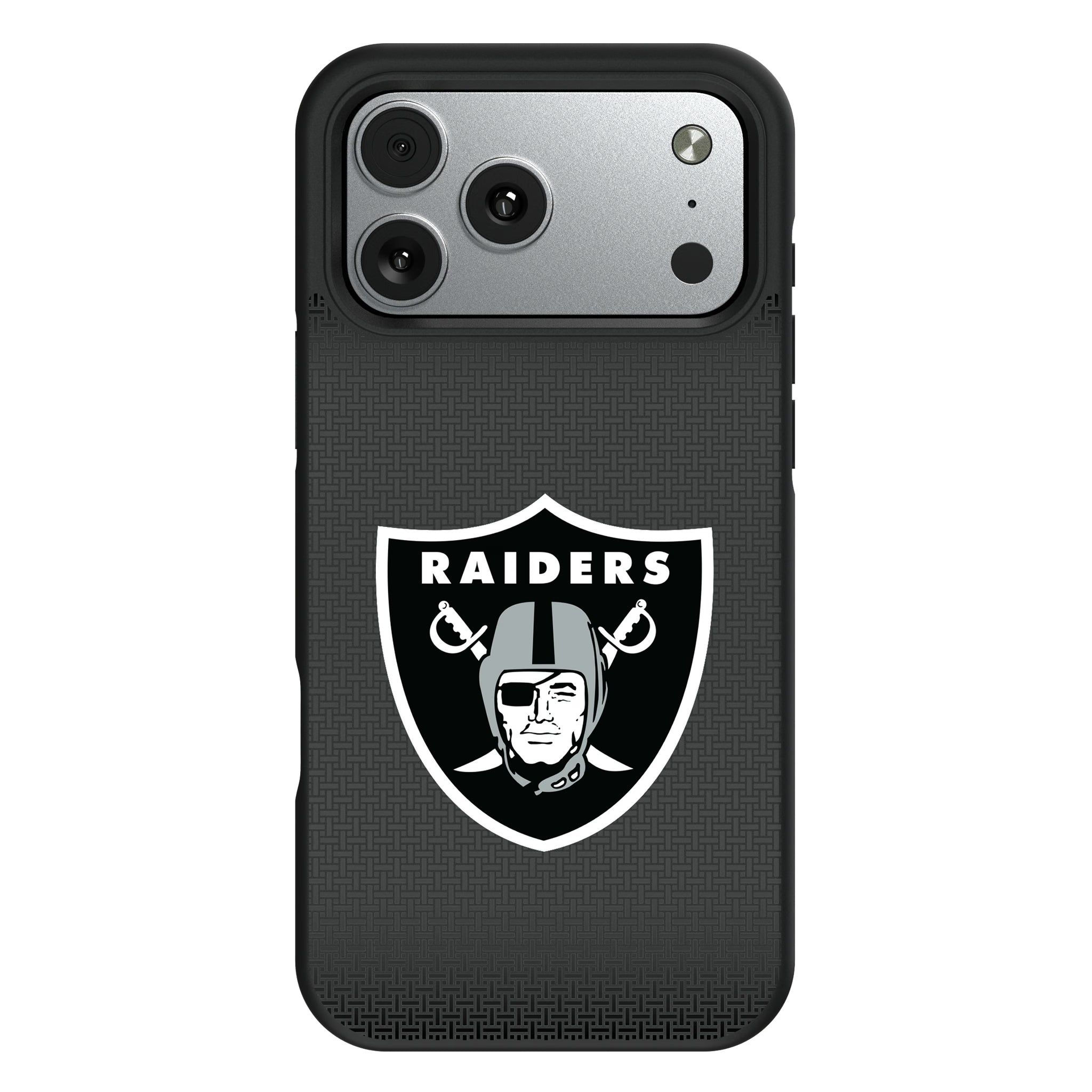 Las Vegas Raiders Linen iPhone Bump Phone Case for Apple iPhone#Device_iPhone 17 Pro Max