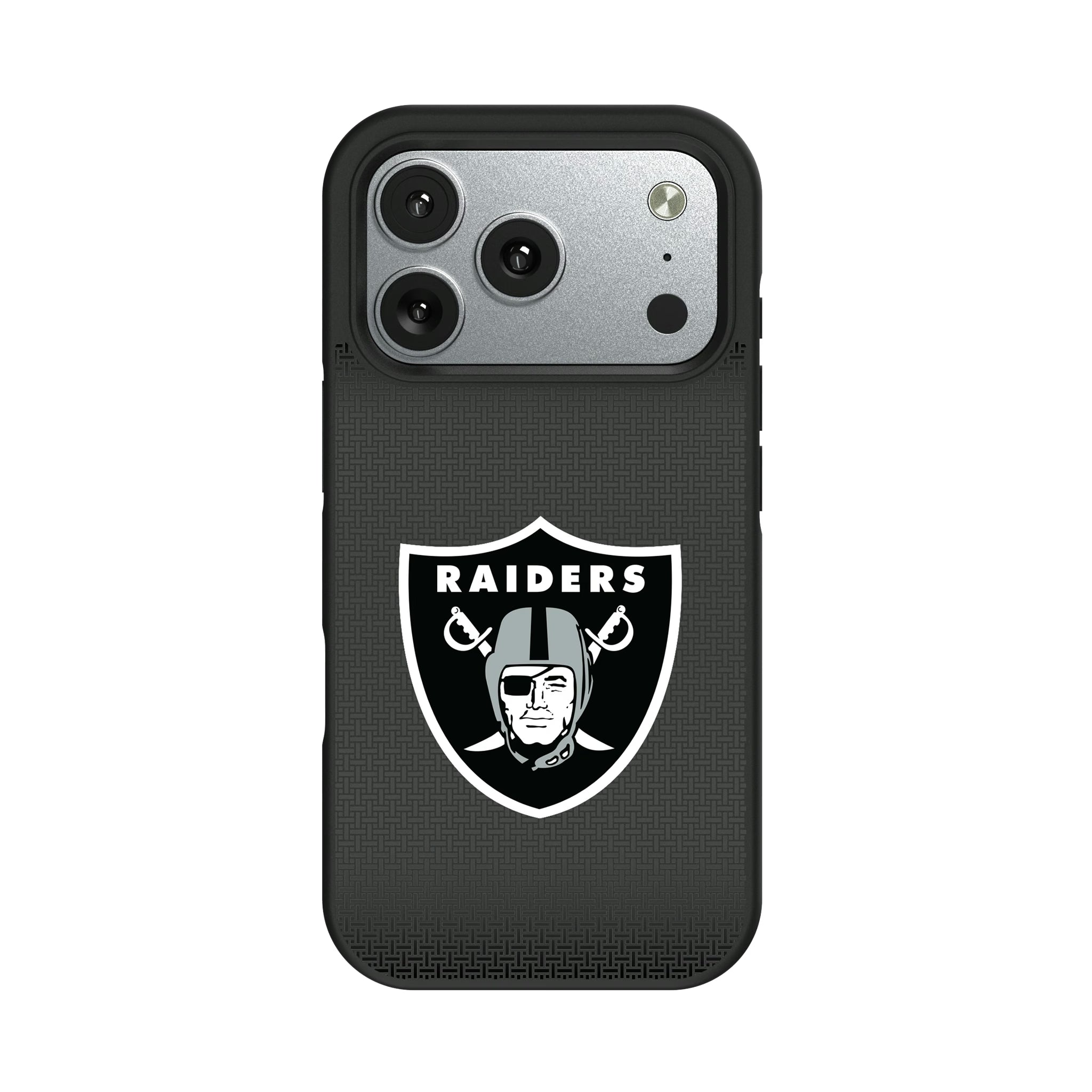 Las Vegas Raiders Linen iPhone Bump Phone Case for Apple iPhone#Device_iPhone 17 Pro