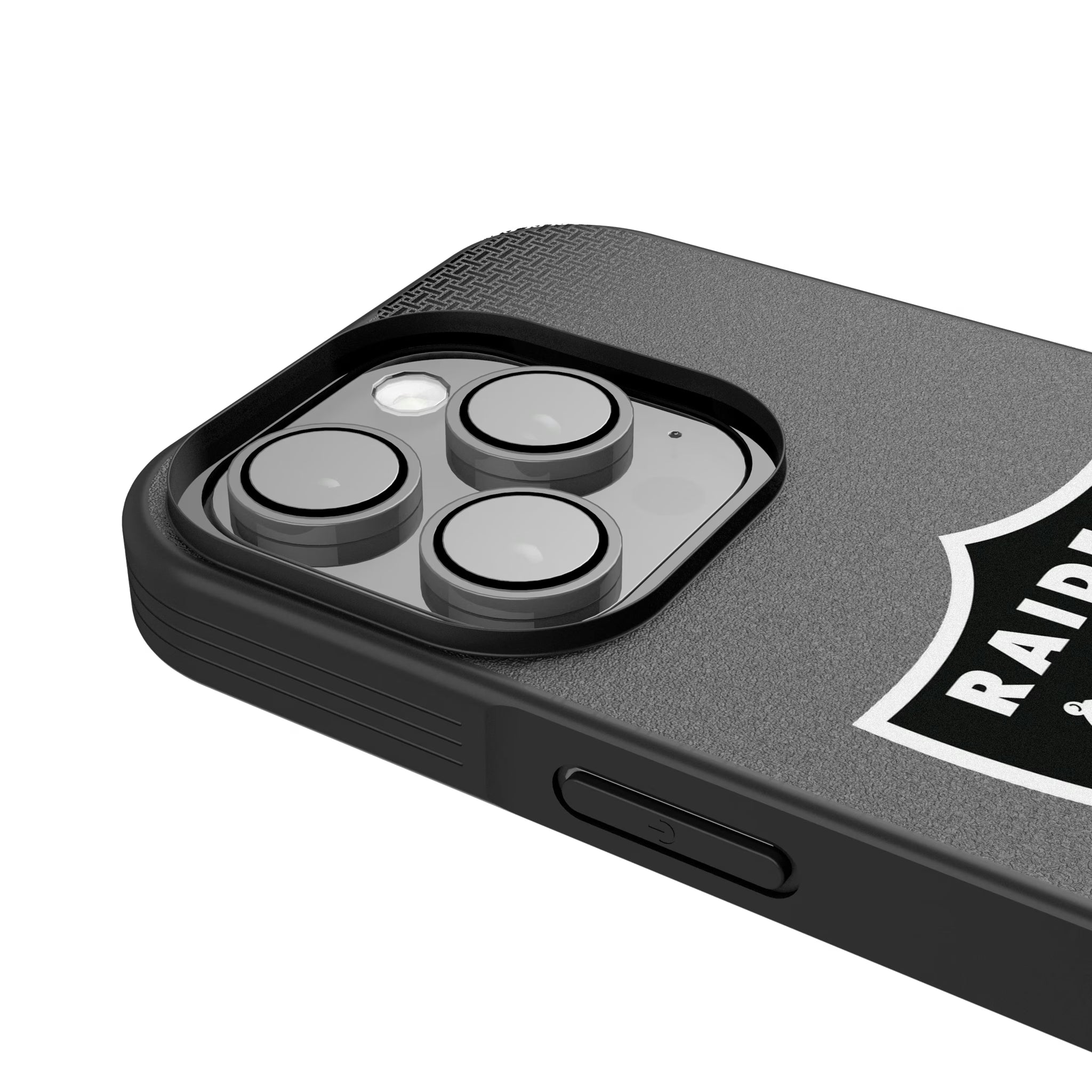 Las Vegas Raiders Linen iPhone Bump Phone Case for Apple iPhone - Detail