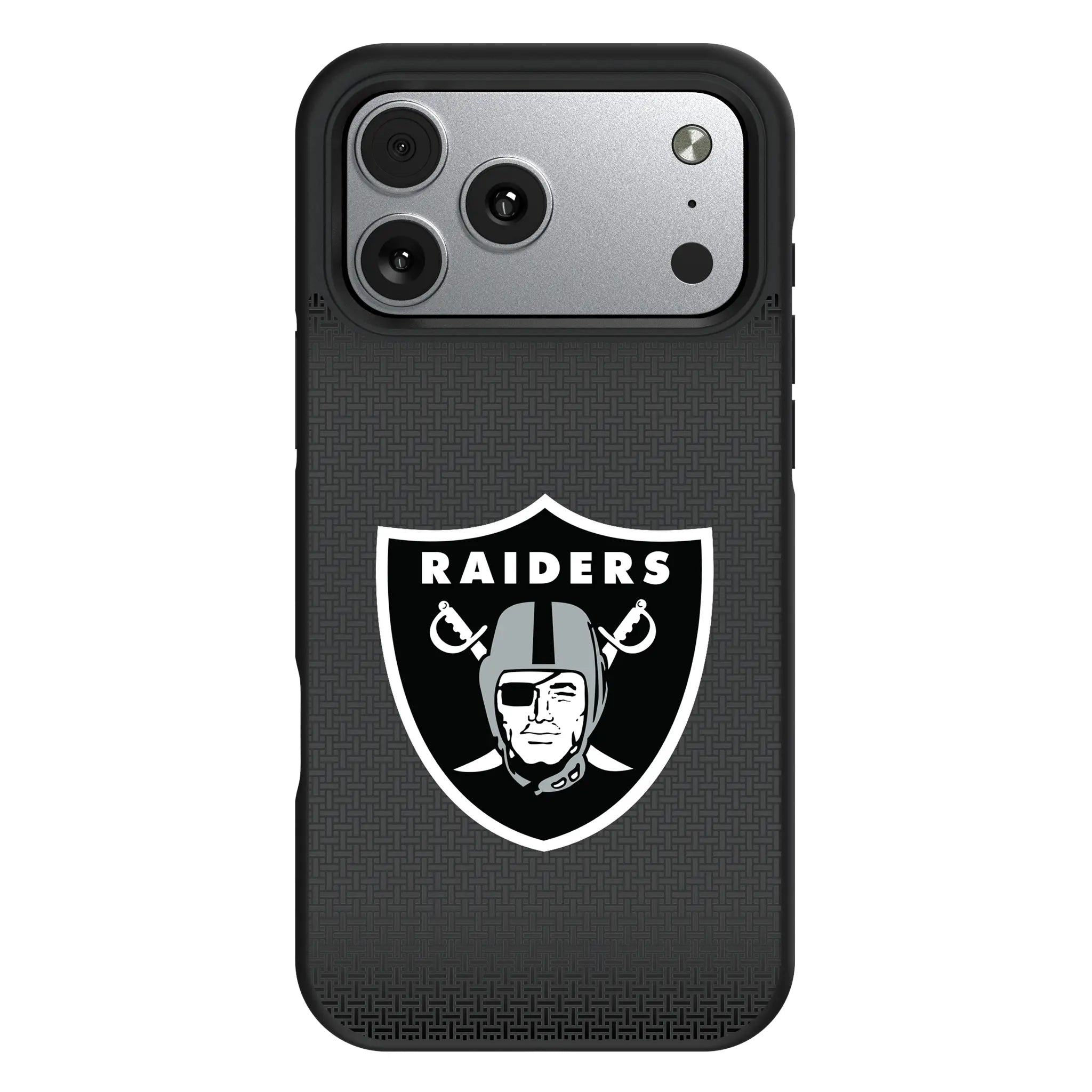 Las Vegas Raiders Linen iPhone Bump Phone Case for Apple iPhone#Device_iPhone 17 Pro Max