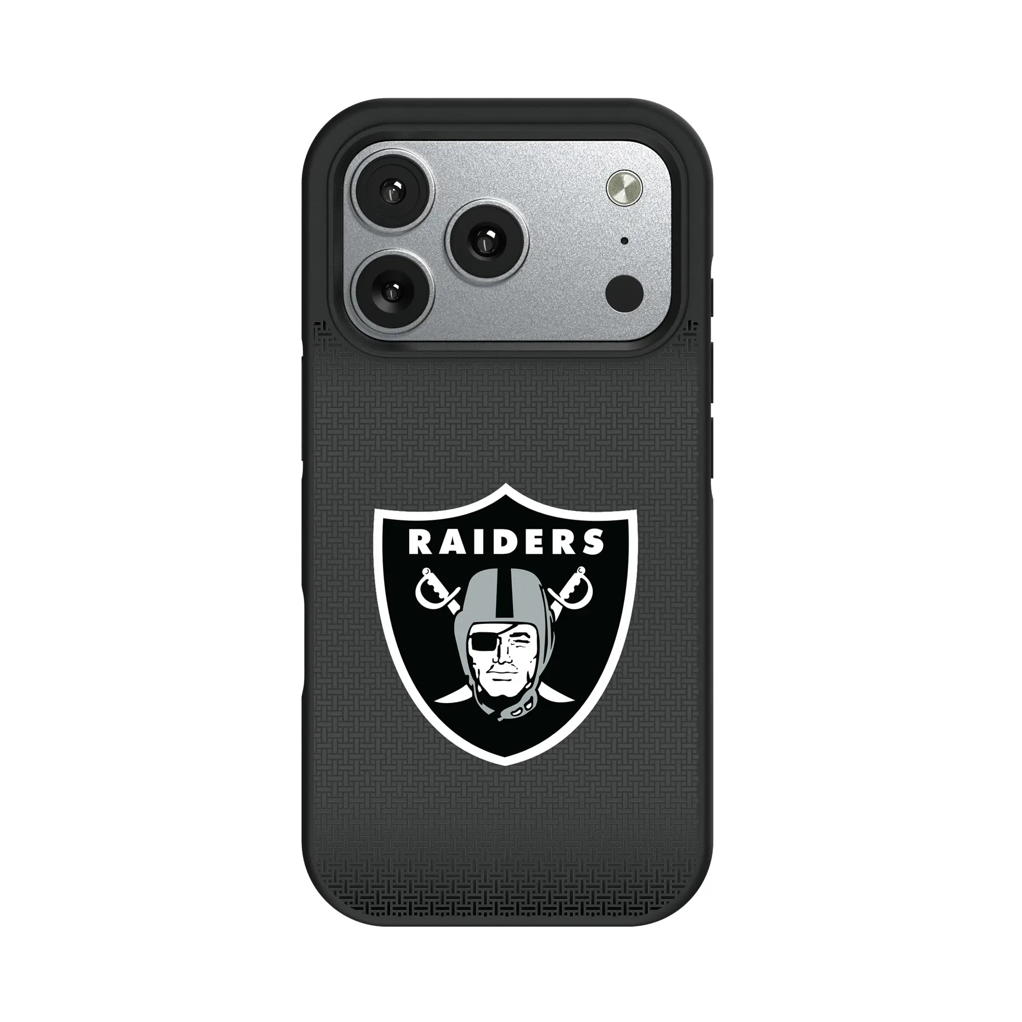 Las Vegas Raiders Linen iPhone Bump Phone Case for Apple iPhone#Device_iPhone 17 Pro