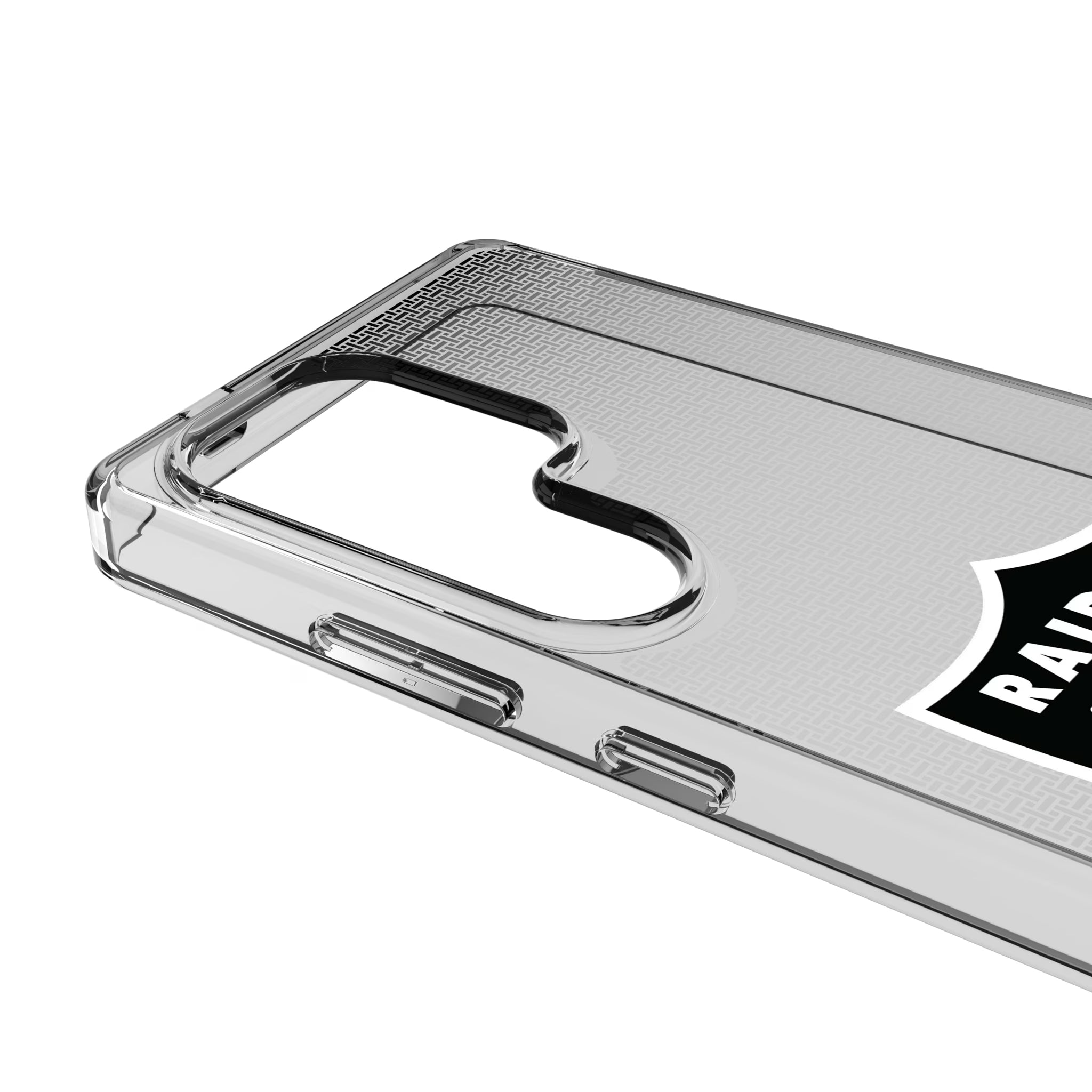 Las Vegas Raiders Linen Galaxy Clear Phone Case for Samsung Galaxy - Detail