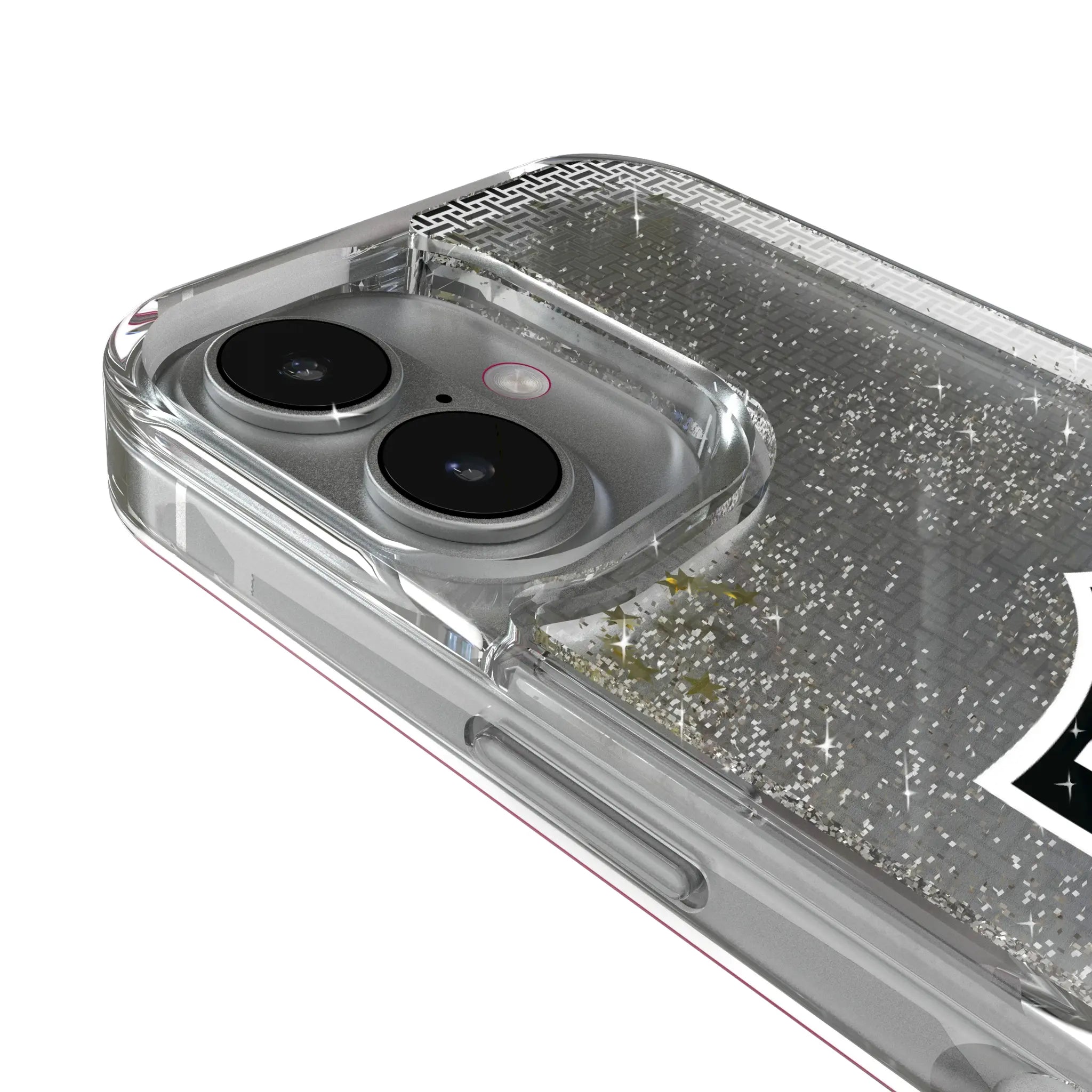 Las Vegas Raiders Linen iPhone Glitter Phone Case for Apple iPhone - Detail