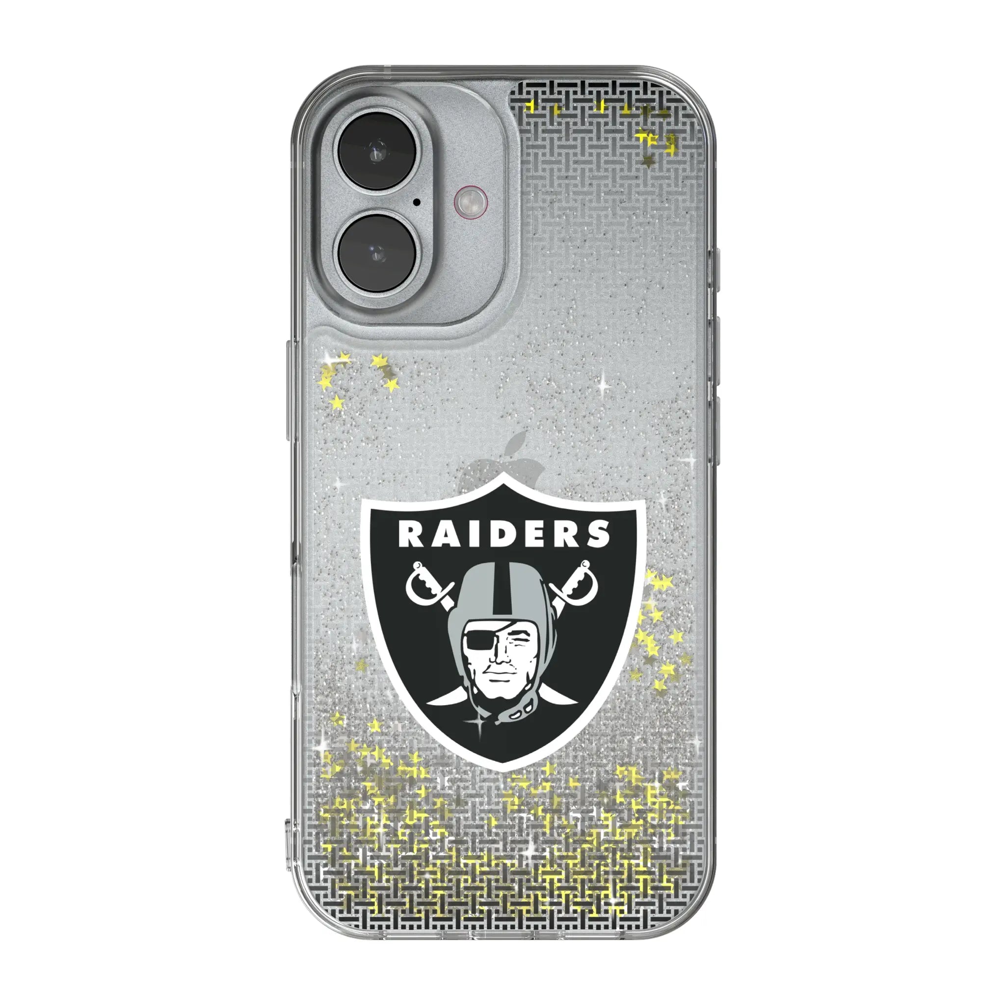 Las Vegas Raiders Linen iPhone Glitter Phone Case for Apple iPhone