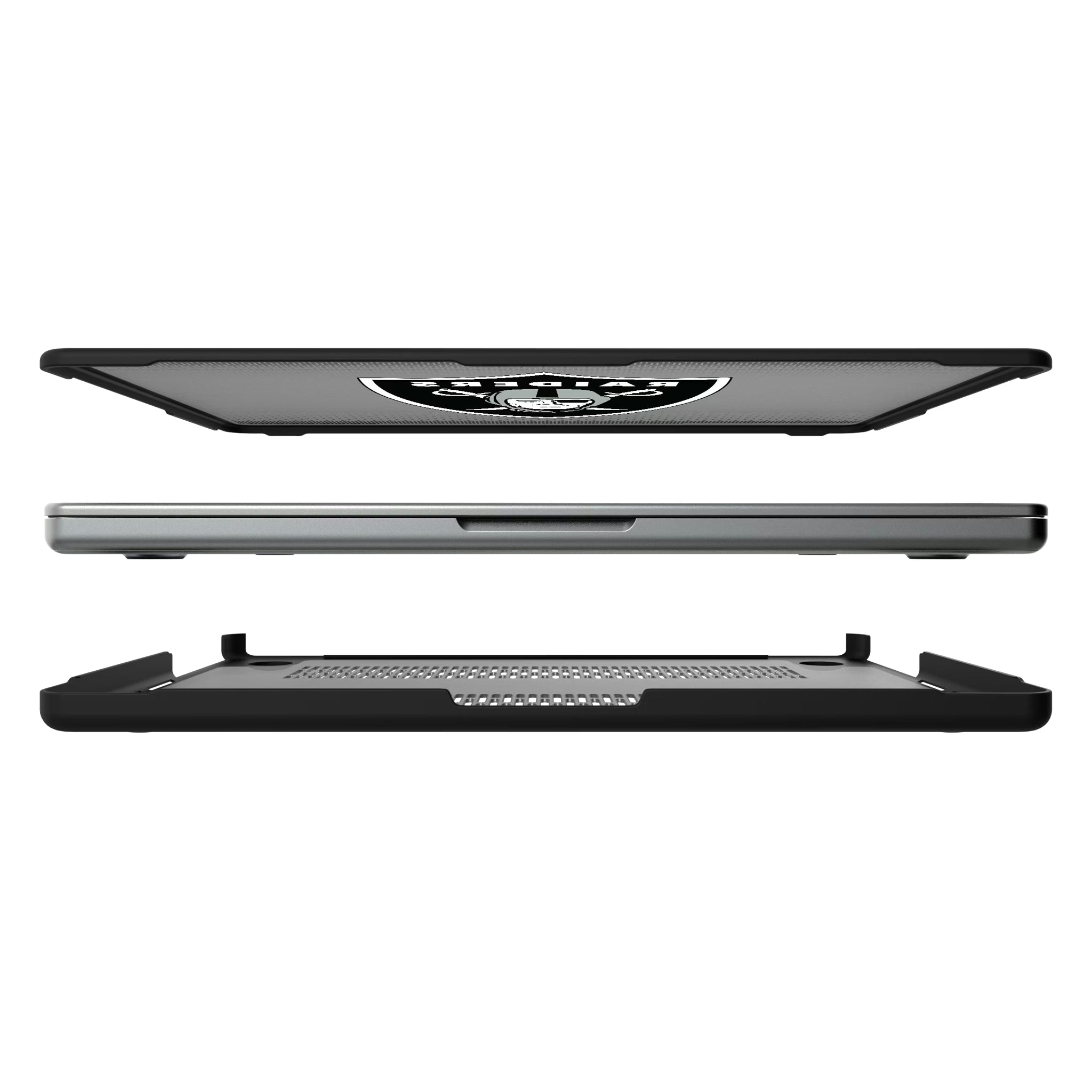 Las Vegas Raiders Linen MacBook Laptop Case for Apple MacBook#Device_MacBook Pro (14-inch, 2021) / MacBook Pro (14-inch, 2023) / MacBook Pro (14-inch, 2024)