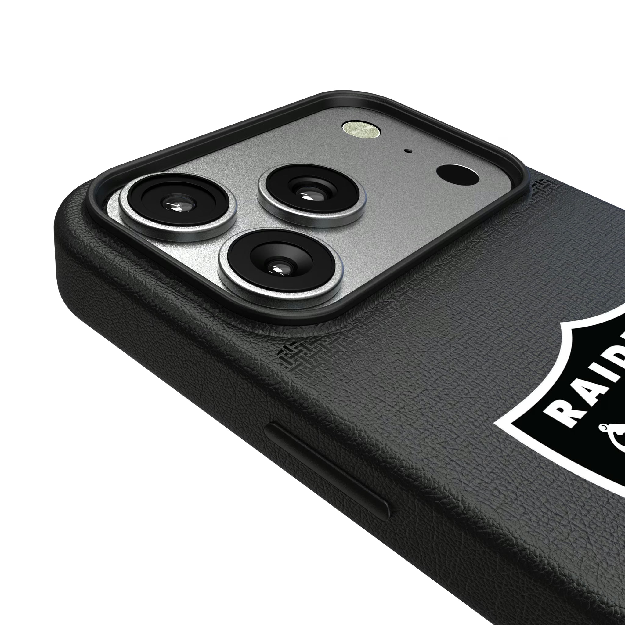 Las Vegas Raiders Linen iPhone MagSafe Compatible Phone Case for Apple iPhone - Detail#Device_iPhone 17 Pro
