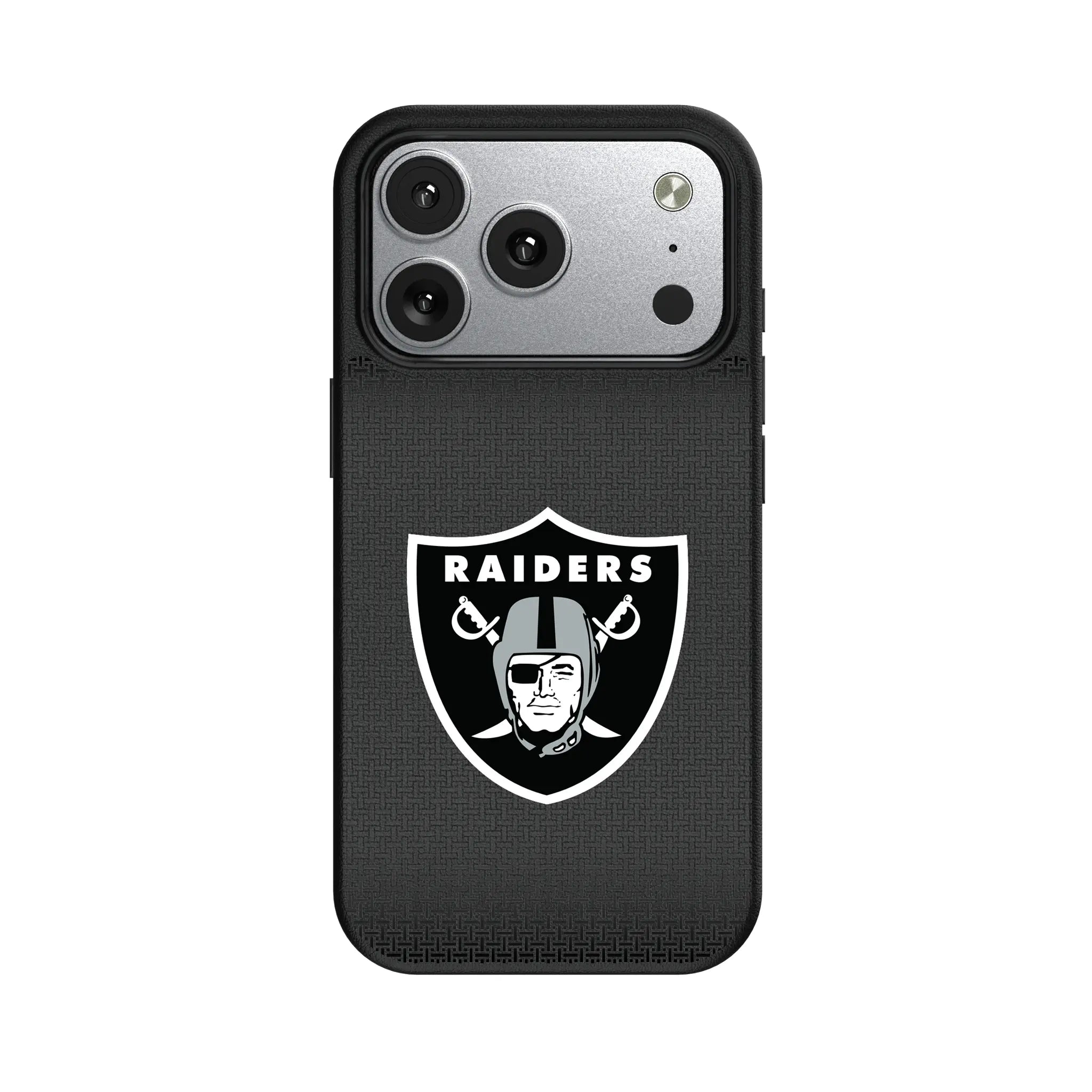 Las Vegas Raiders Linen iPhone MagSafe Compatible Phone Case for Apple iPhone#Device_iPhone 17 Pro