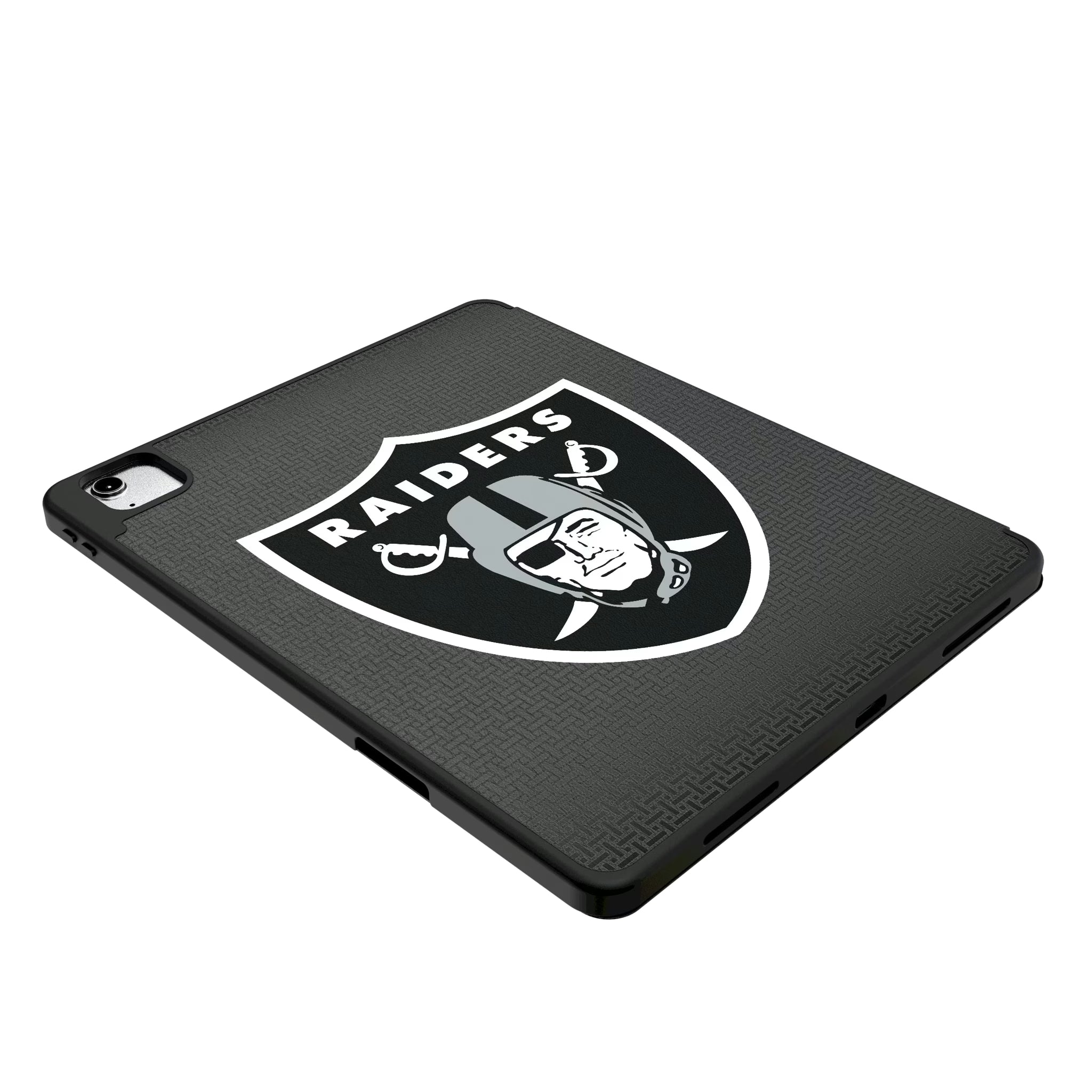 Las Vegas Raiders Linen iPad Tablet Case for Apple iPad - Isometric View