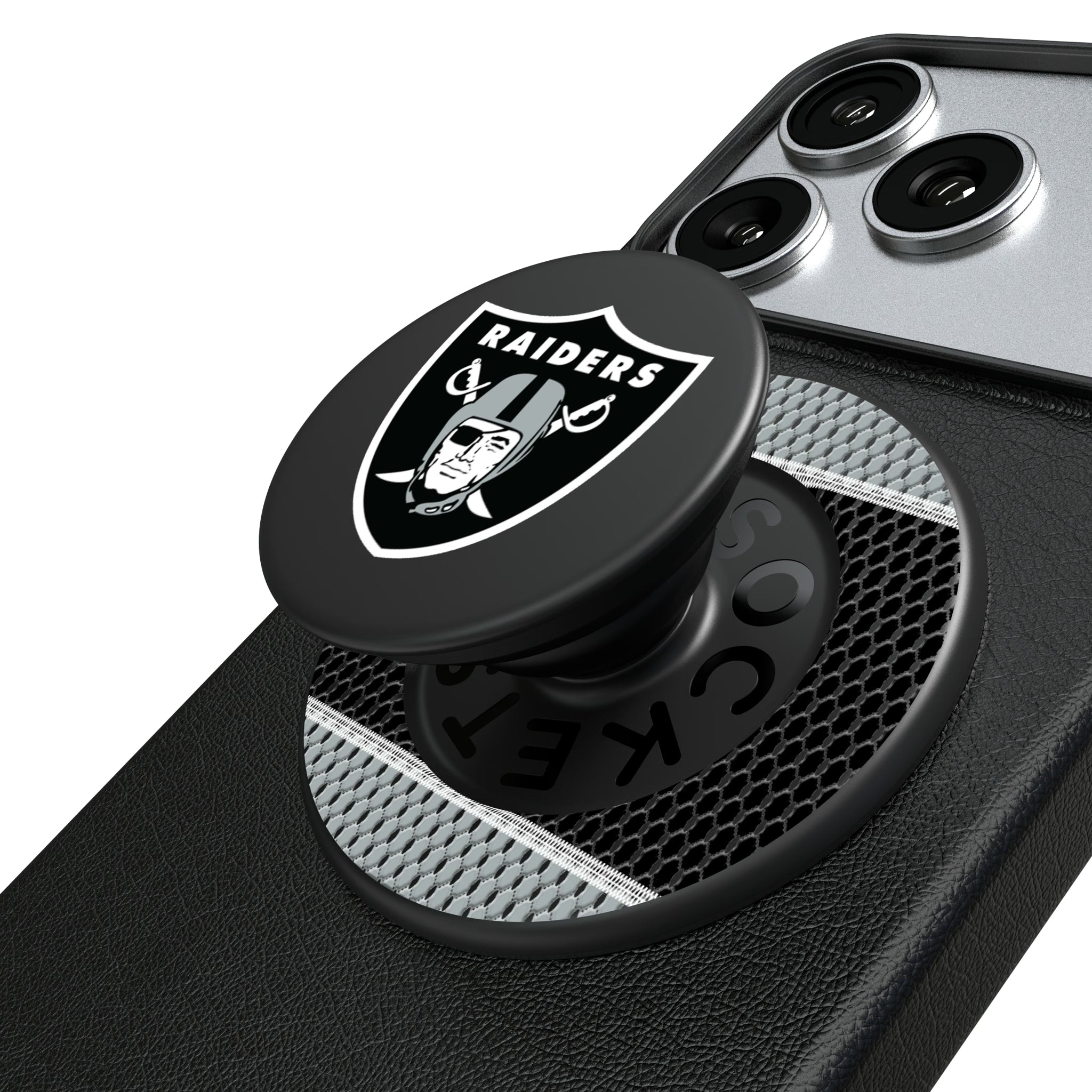 Las Vegas Raiders Mesh Popsockets Round Magnetic