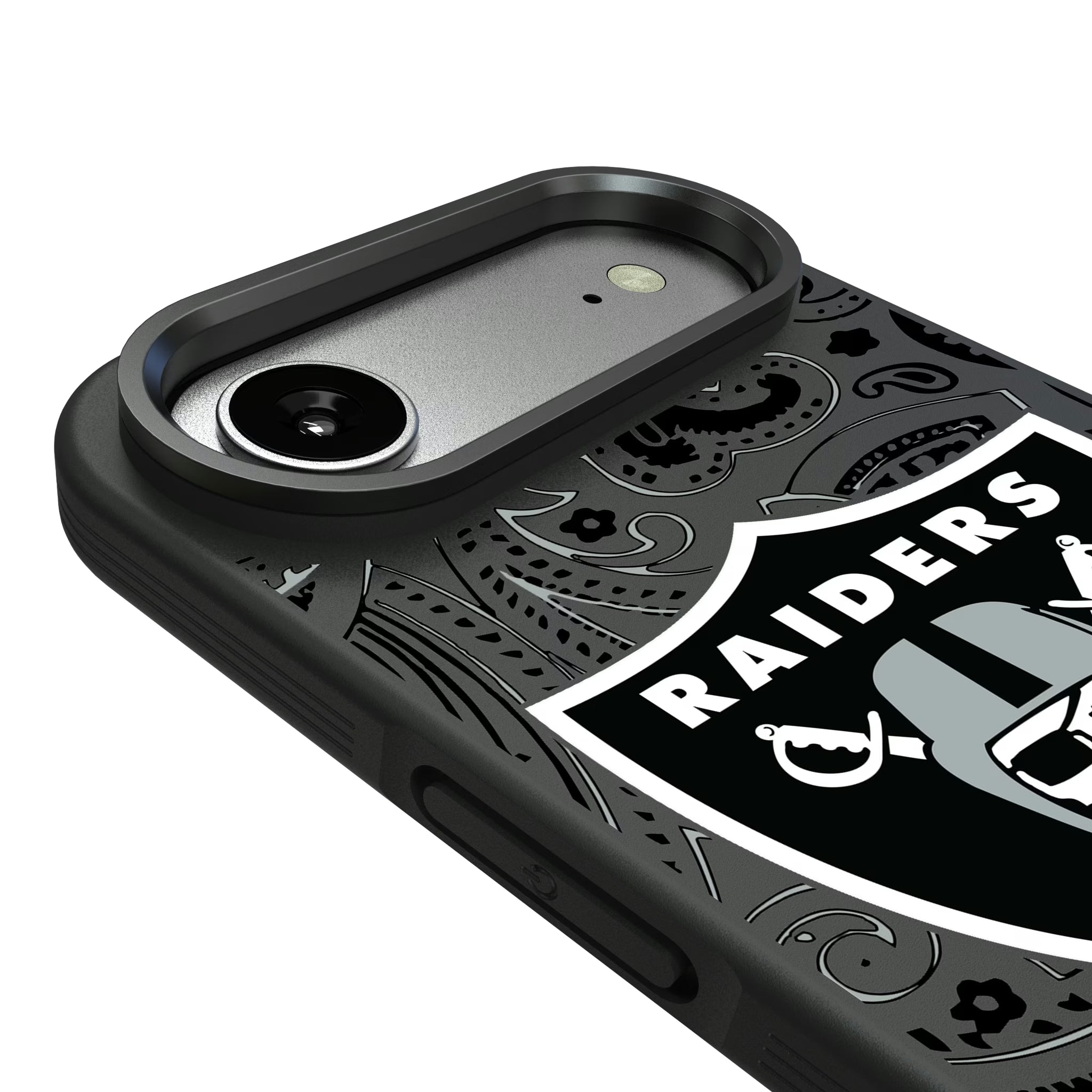 Las Vegas Raiders Paisley iPhone Bump Phone Case for Apple iPhone - Detail#Device_iPhone Air