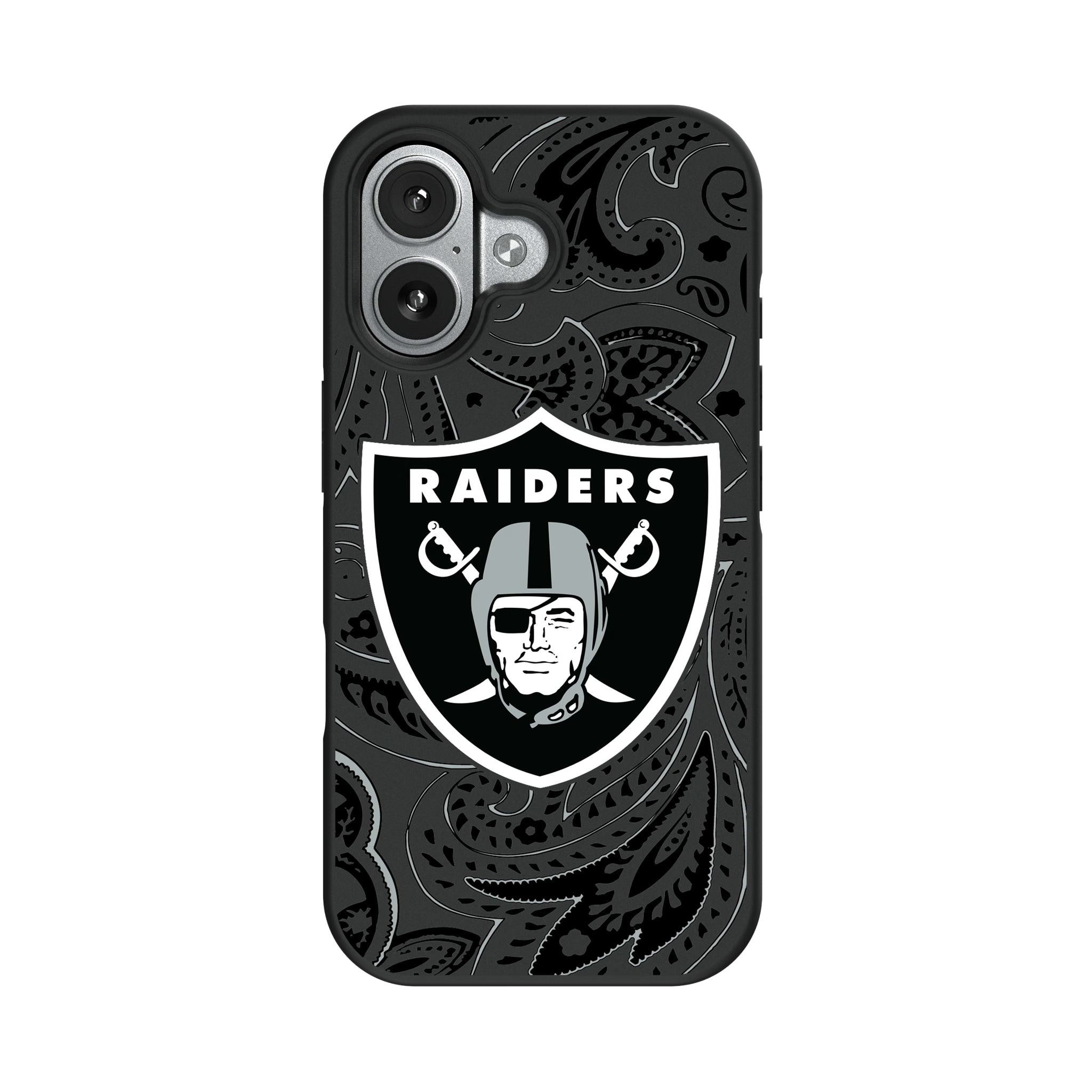 Las Vegas Raiders Paisley iPhone Bump Phone Case for Apple iPhone#Device_iPhone 17