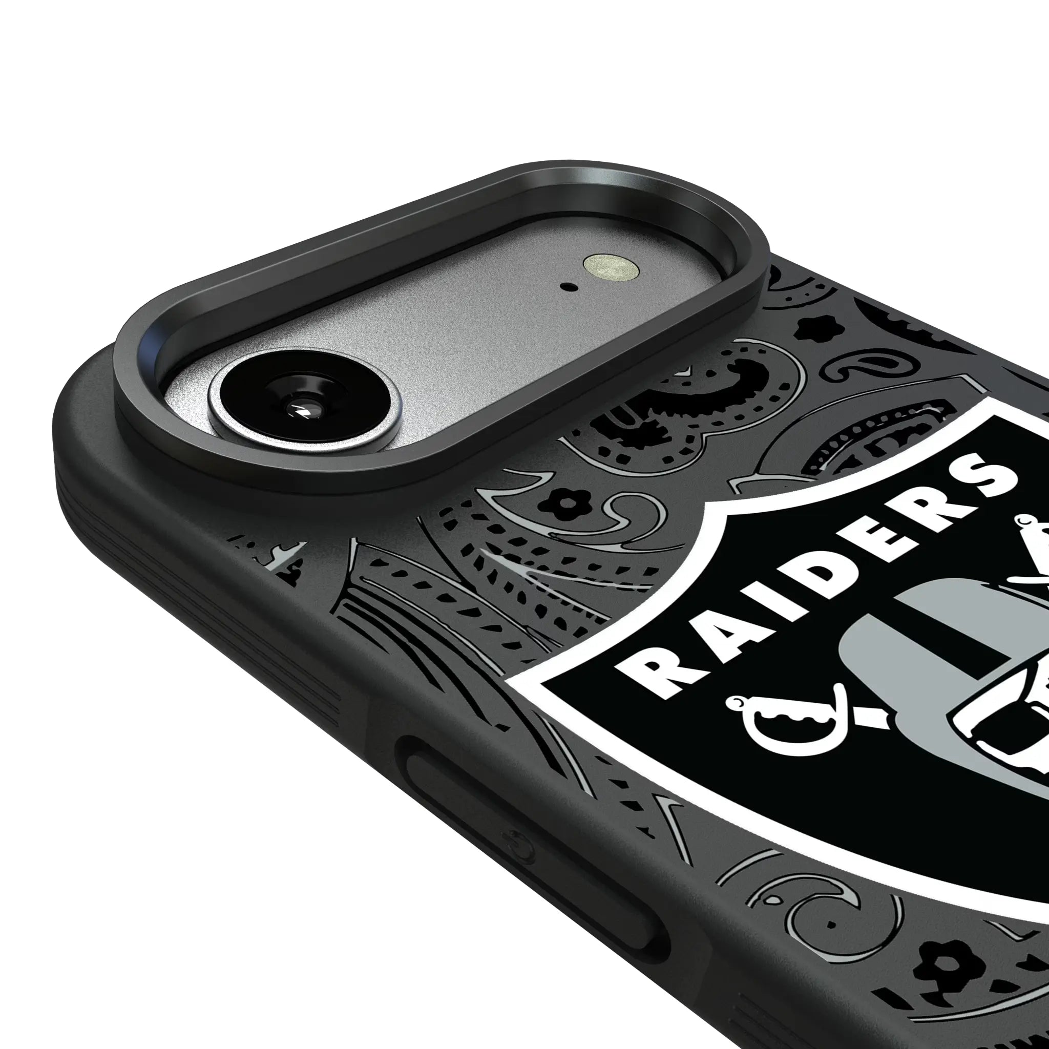 Las Vegas Raiders Paisley iPhone Bump Phone Case for Apple iPhone - Detail#Device_iPhone Air