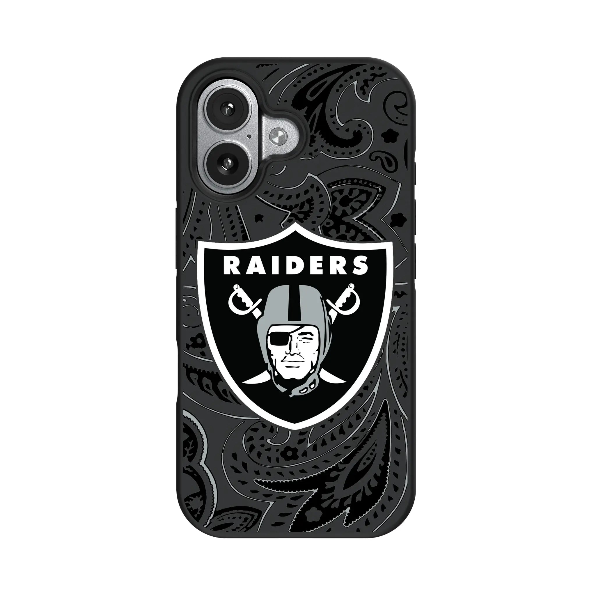 Las Vegas Raiders Paisley iPhone Bump Phone Case for Apple iPhone#Device_iPhone 17