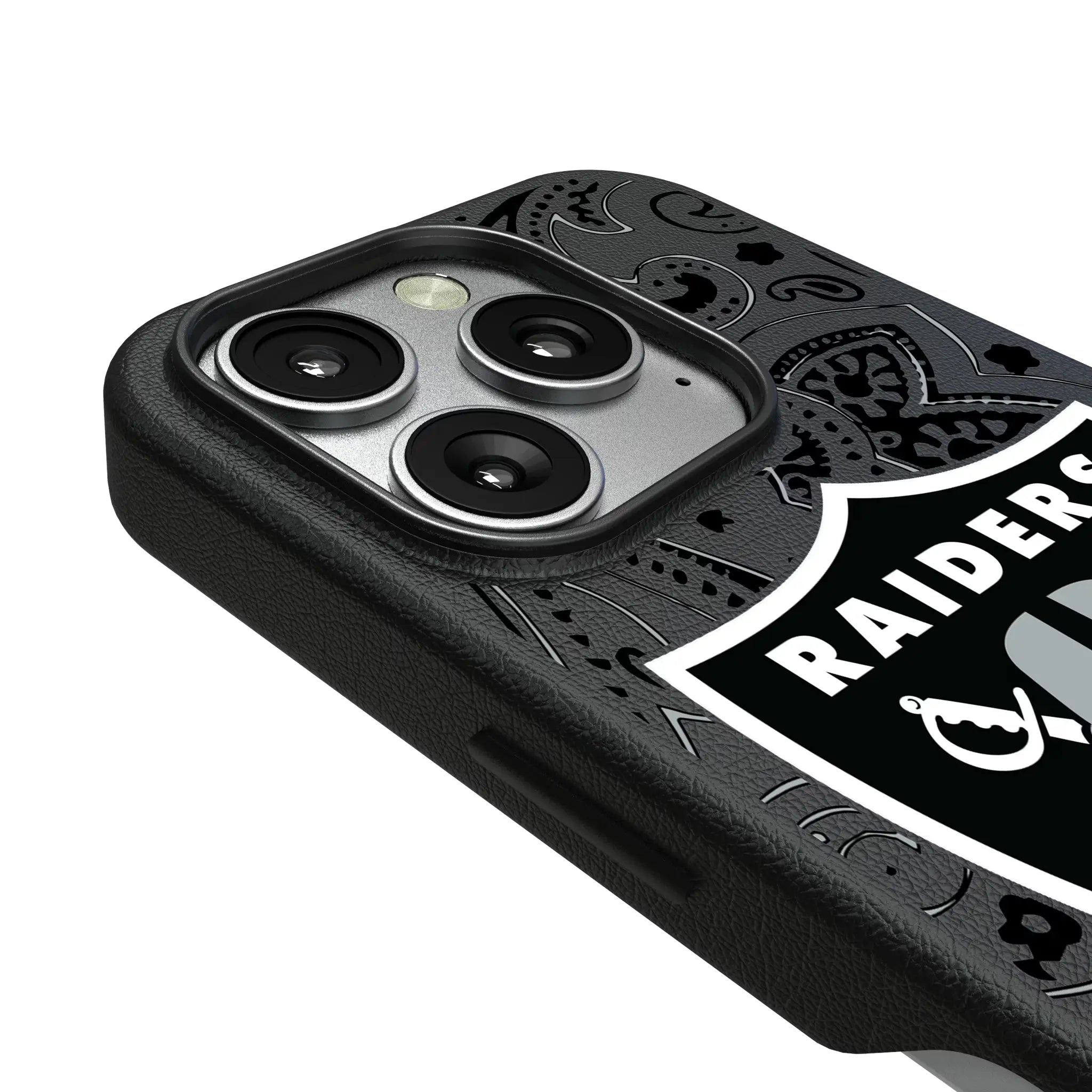Las Vegas Raiders Paisley iPhone MagSafe Compatible Phone Case for Apple iPhone - Detail
