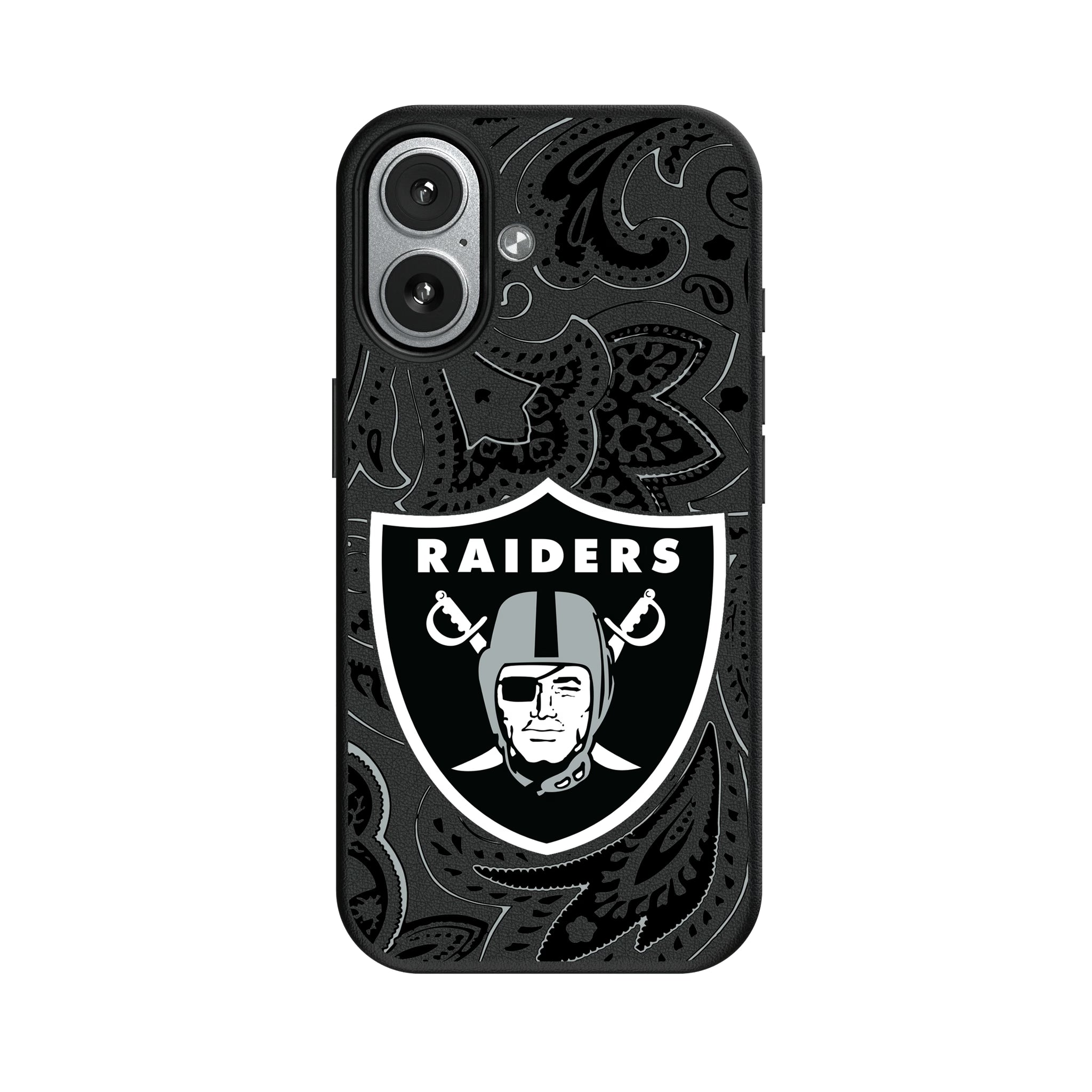 Las Vegas Raiders Paisley iPhone MagSafe Compatible Phone Case for Apple iPhone#Device_iPhone 17