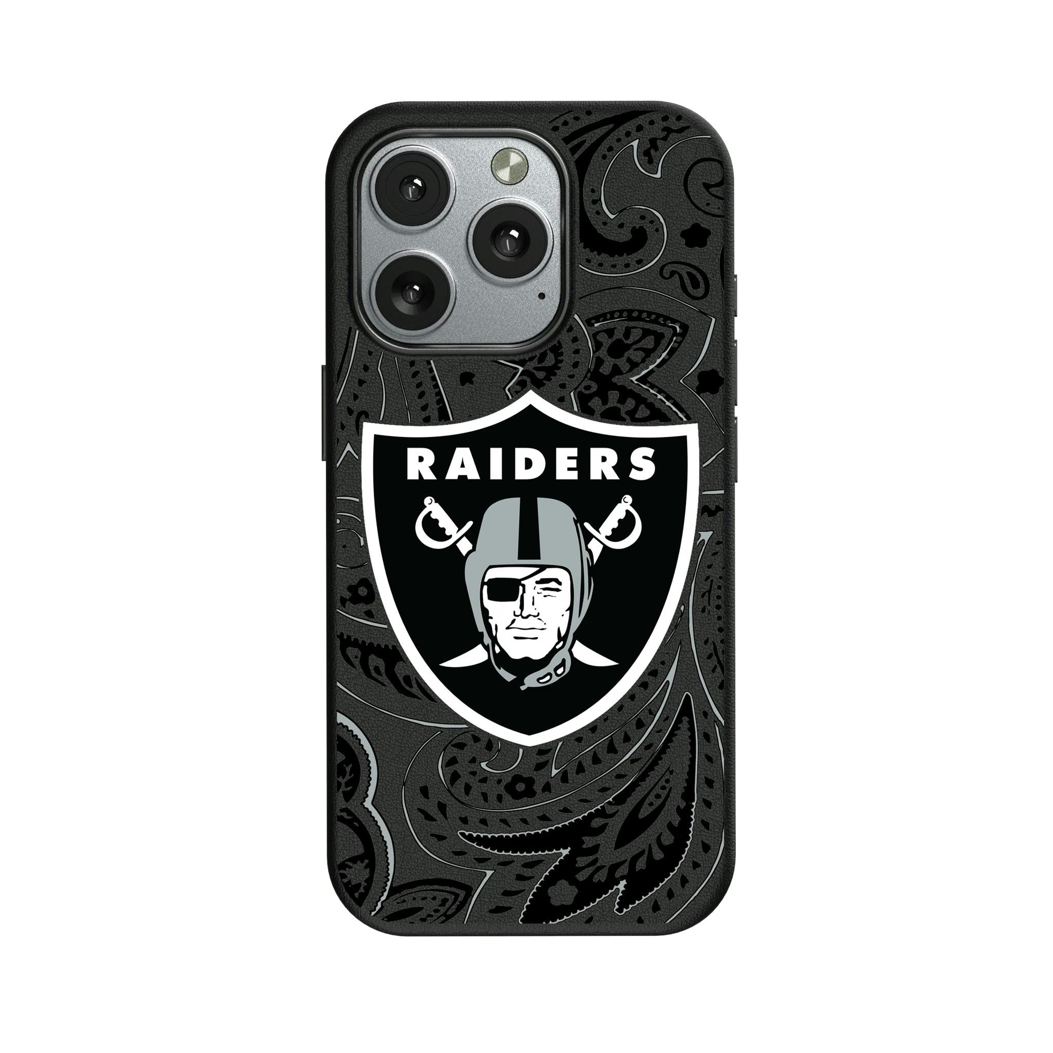 Las Vegas Raiders Paisley iPhone MagSafe Compatible Phone Case for Apple iPhone