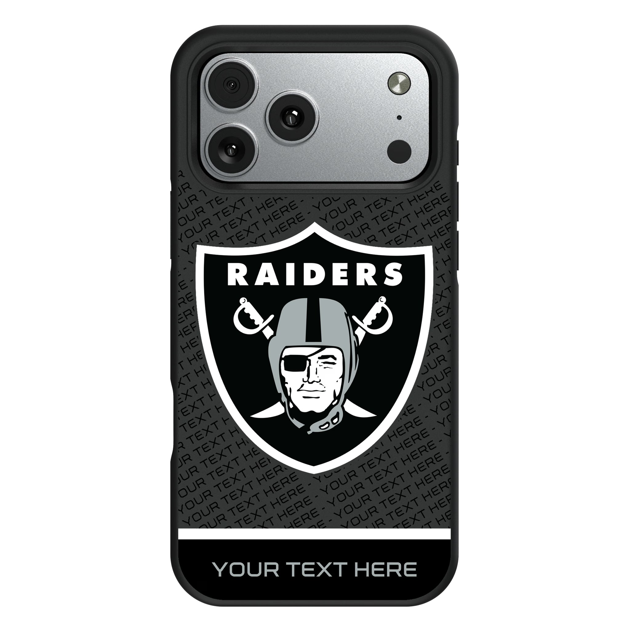 Las Vegas Raiders Personalized EndZone Plus iPhone Bump Phone Case for Apple iPhone#Device_iPhone 17 Pro Max