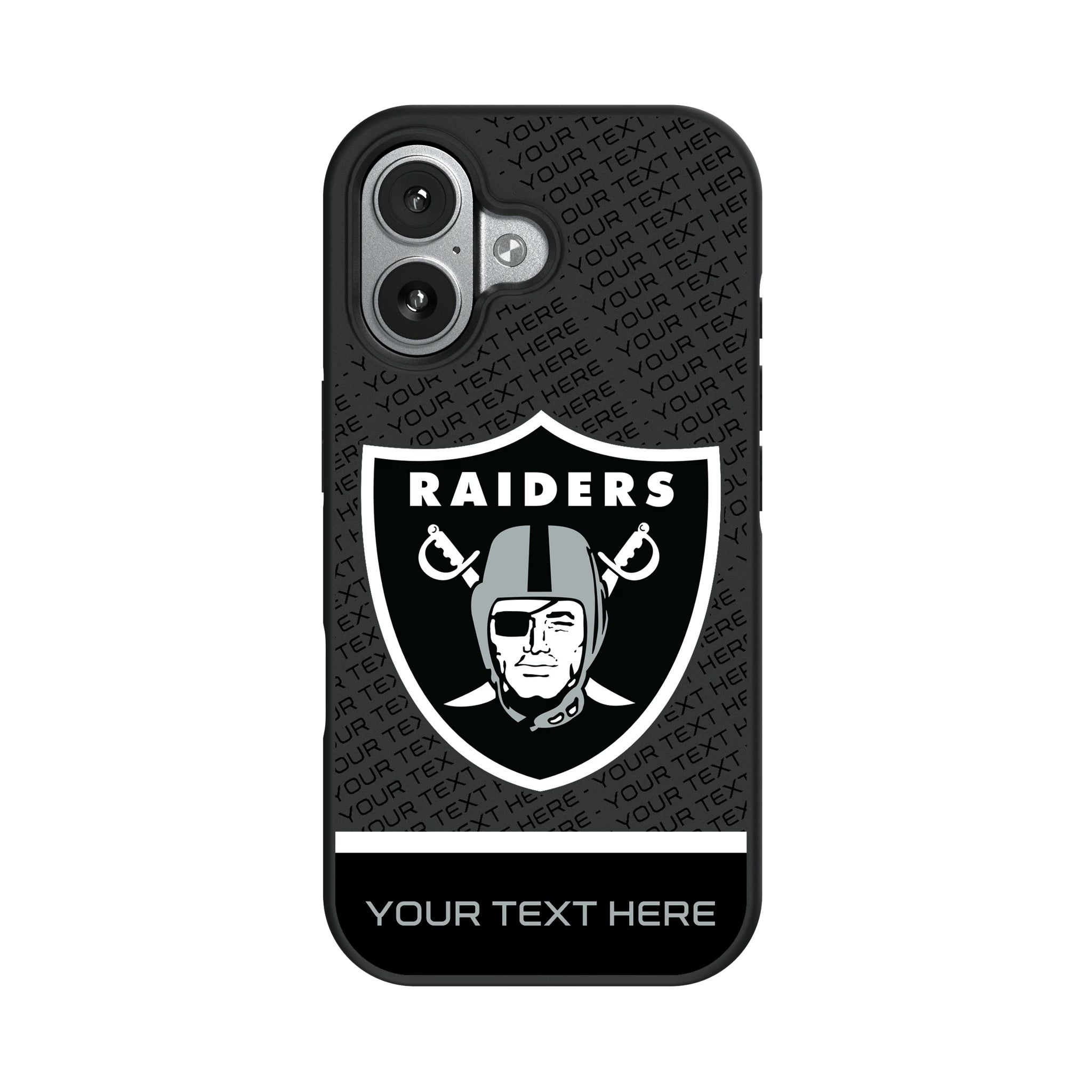 Las Vegas Raiders Personalized EndZone Plus iPhone Bump Phone Case for Apple iPhone#Device_iPhone 17