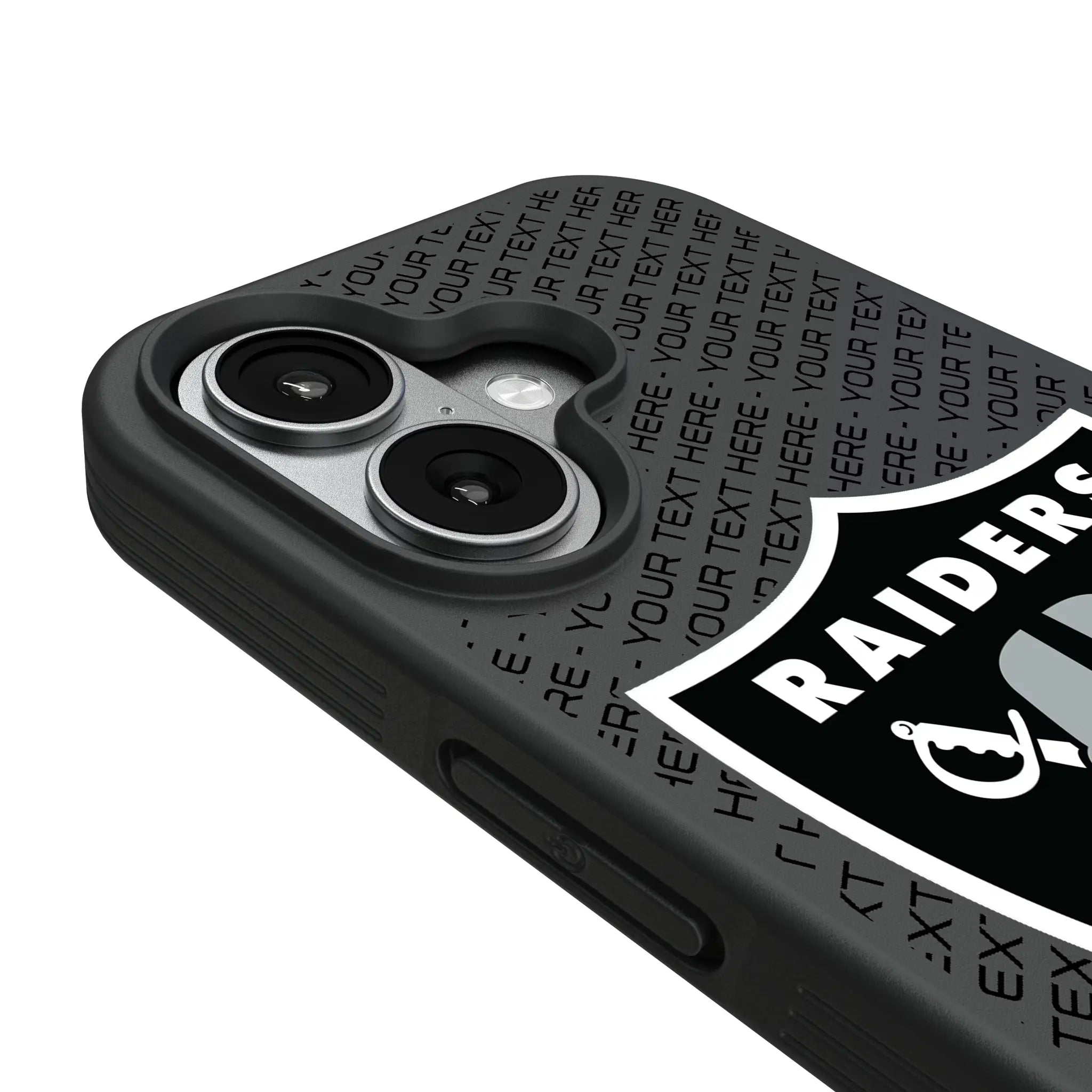 Las Vegas Raiders Personalized EndZone Plus iPhone Bump Phone Case for Apple iPhone - Detail#Device_iPhone 17