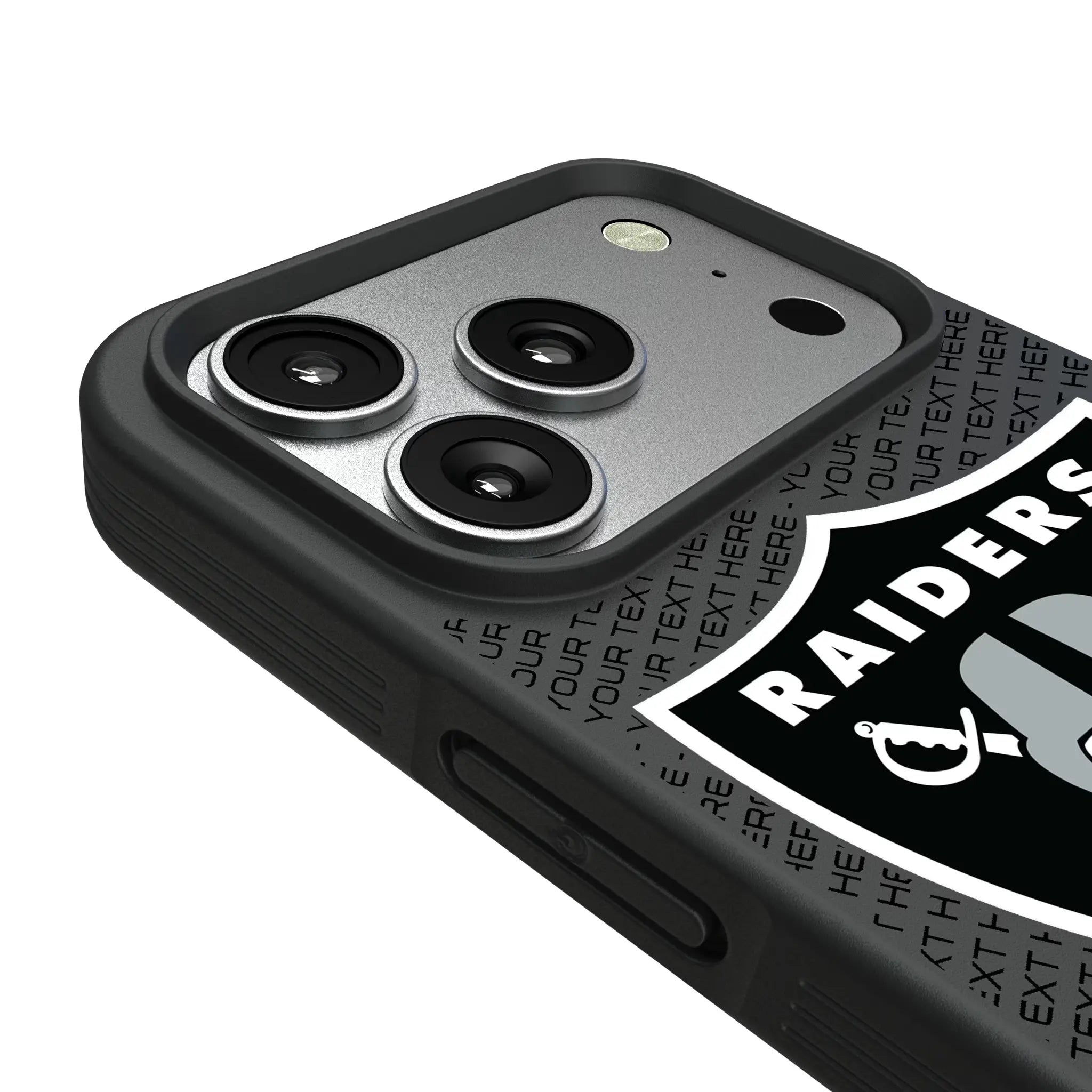 Las Vegas Raiders Personalized EndZone Plus iPhone Bump Phone Case for Apple iPhone - Detail#Device_iPhone 17 Pro