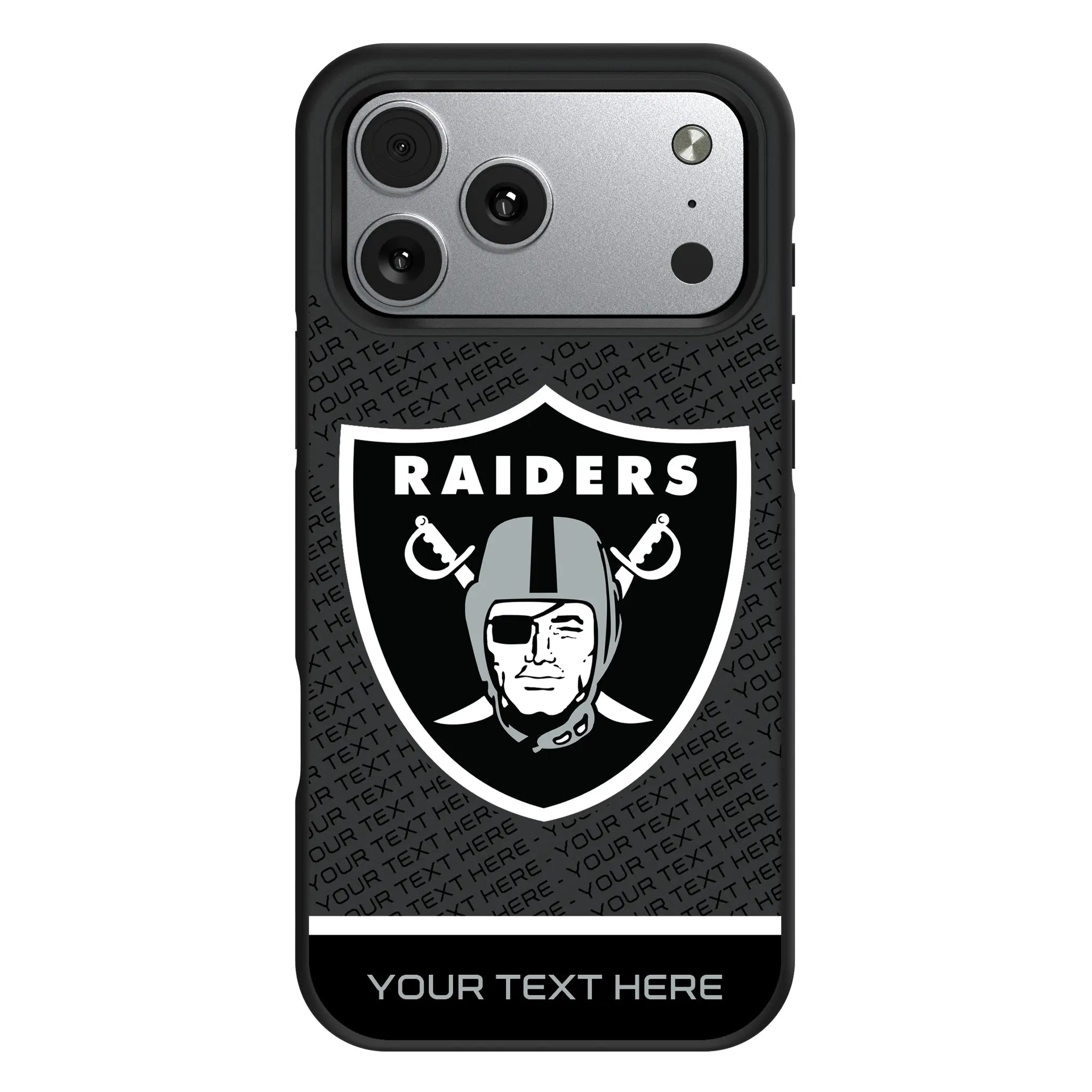 Las Vegas Raiders Personalized EndZone Plus iPhone Bump Phone Case for Apple iPhone#Device_iPhone 17 Pro Max