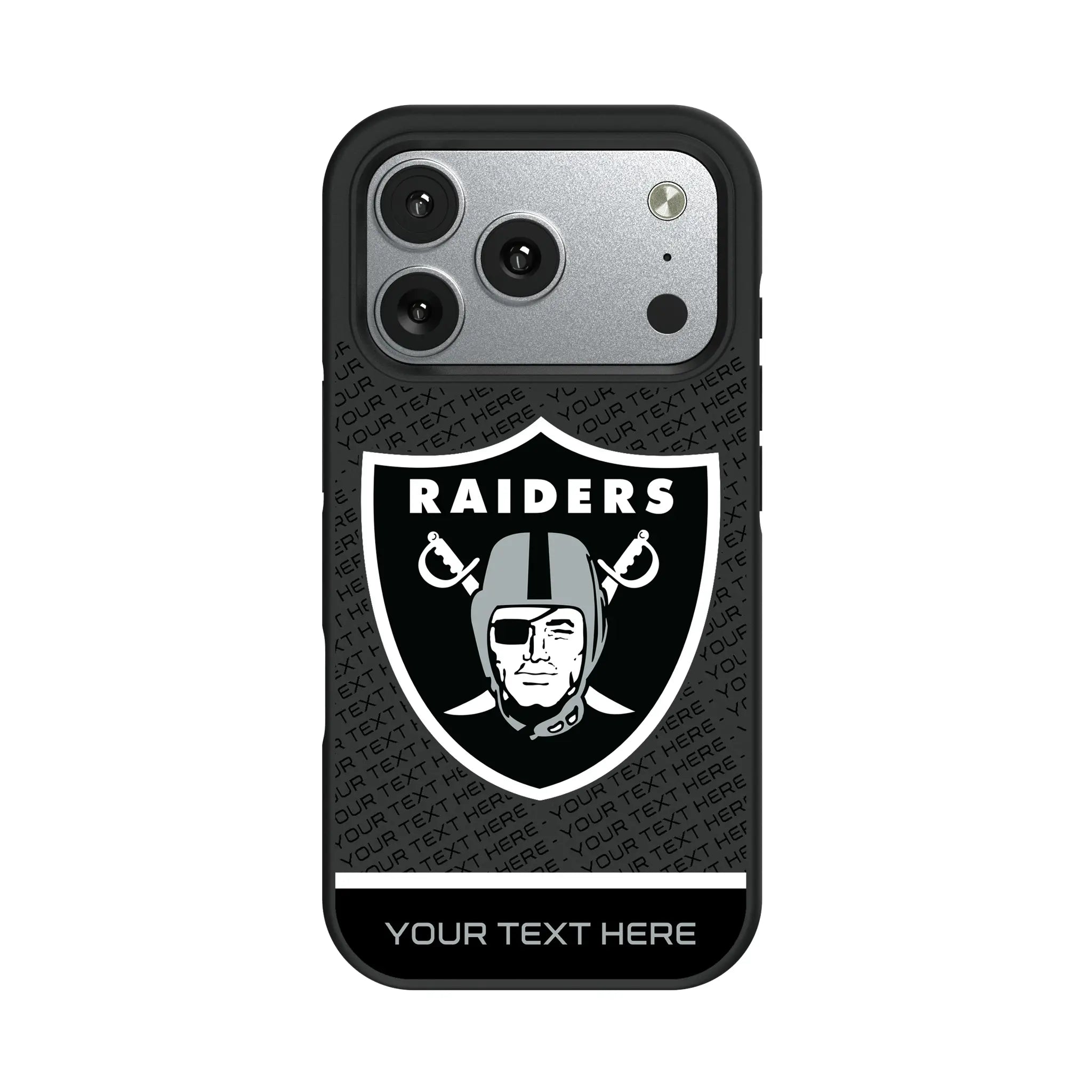 Las Vegas Raiders Personalized EndZone Plus iPhone Bump Phone Case for Apple iPhone#Device_iPhone 17 Pro