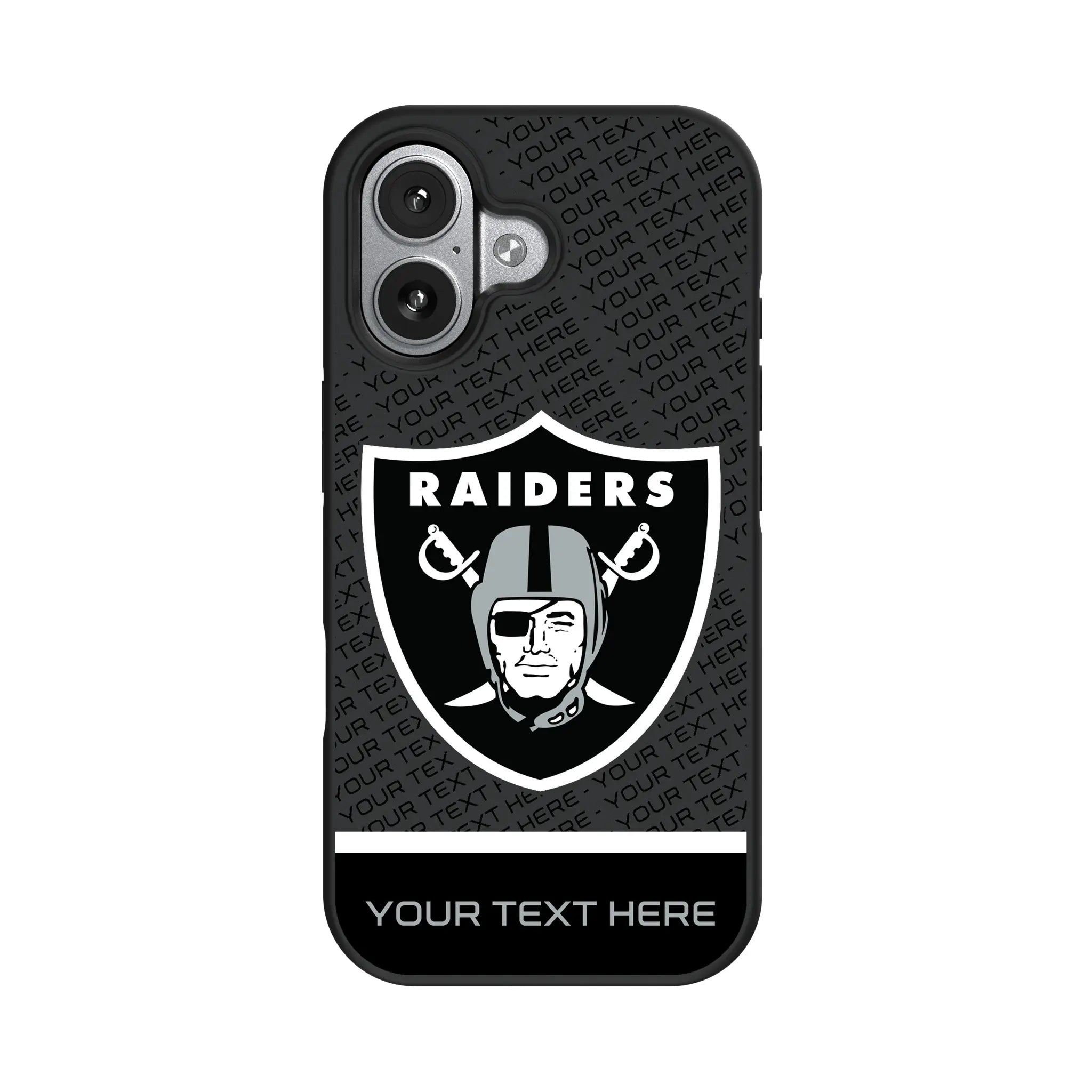 Las Vegas Raiders Personalized EndZone Plus iPhone Bump Phone Case for Apple iPhone#Device_iPhone 17