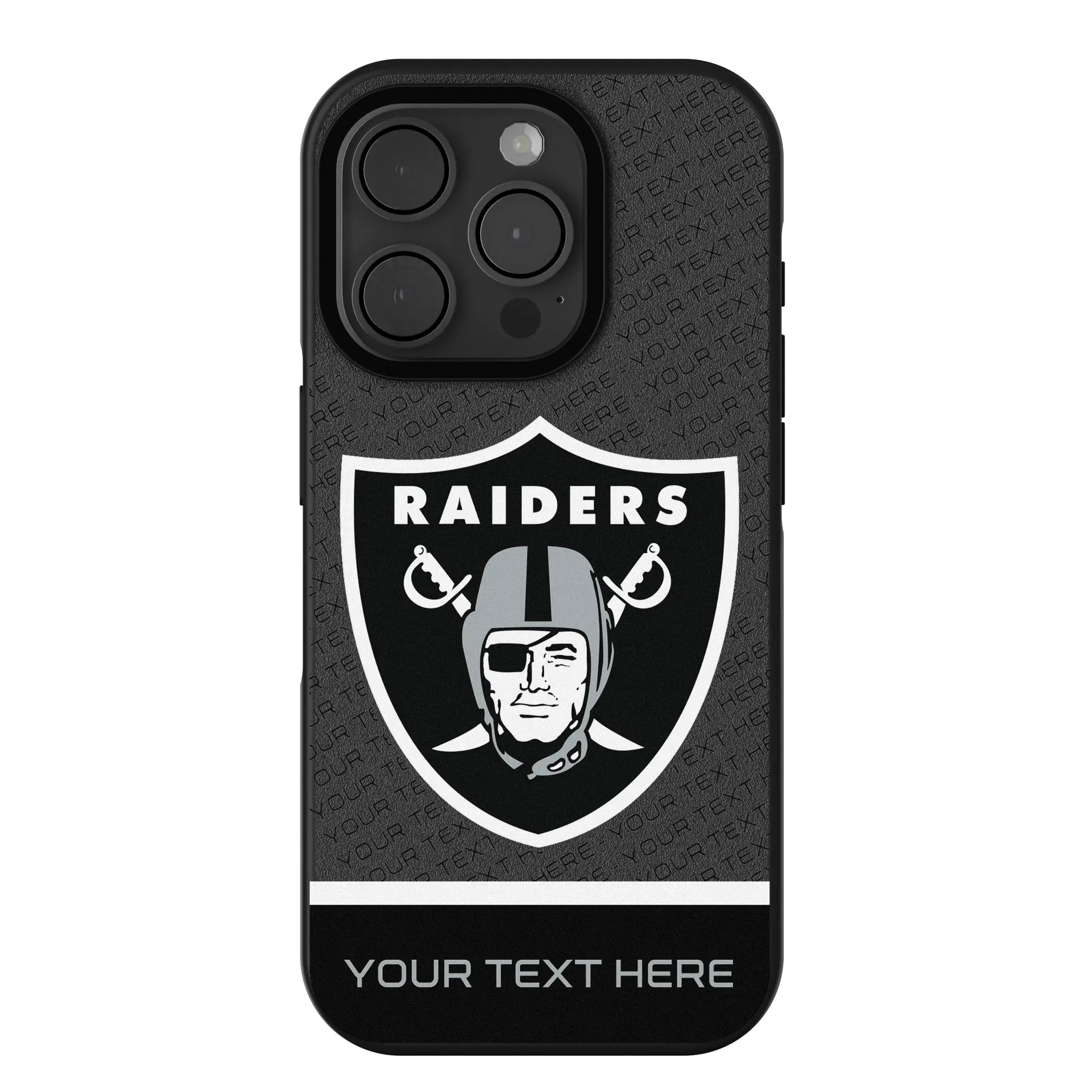 Las Vegas Raiders Personalized EndZone Plus iPhone Bump Phone Case for Apple iPhone