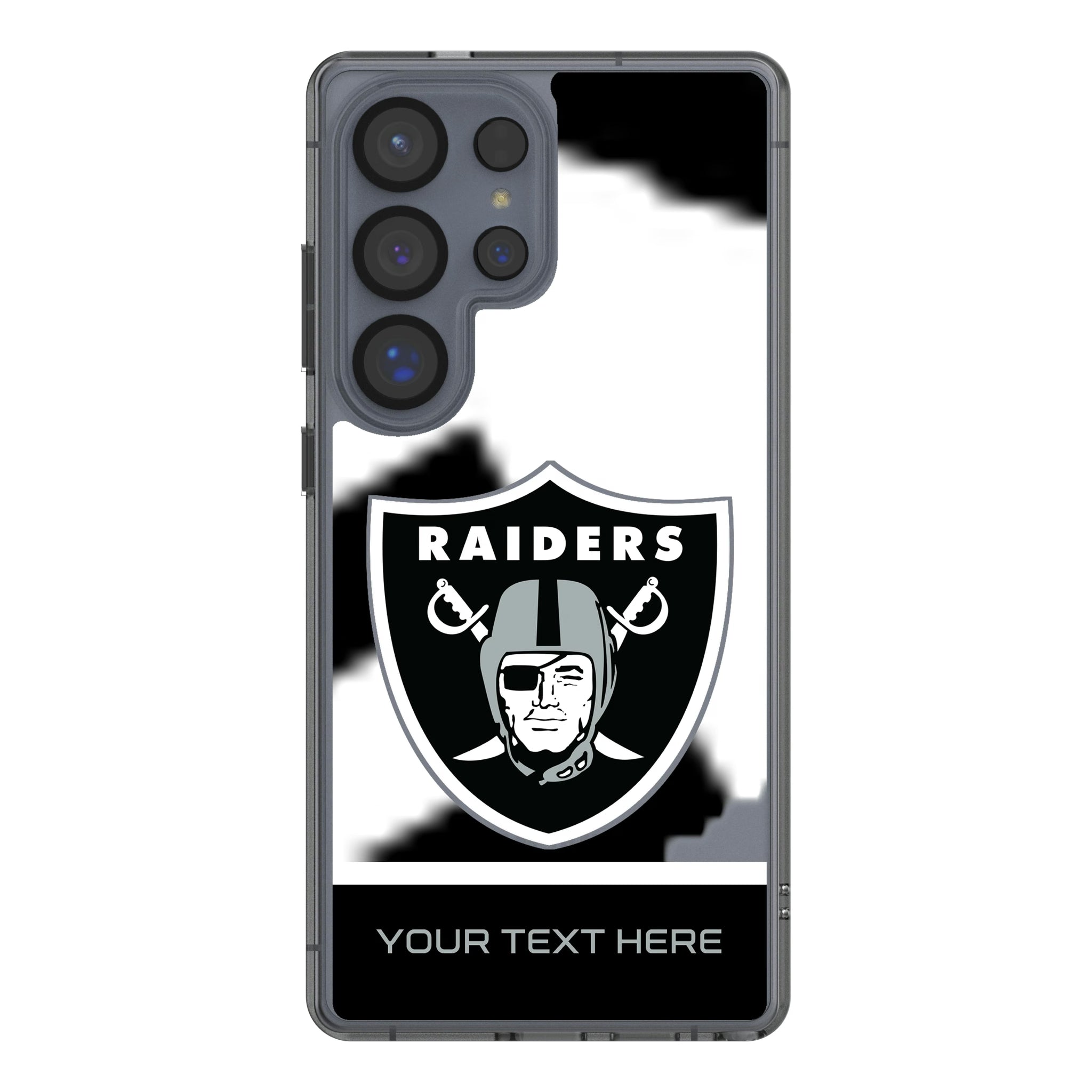 Las Vegas Raiders Personalized EndZone Plus Galaxy Clear Phone Case for Samsung Galaxy