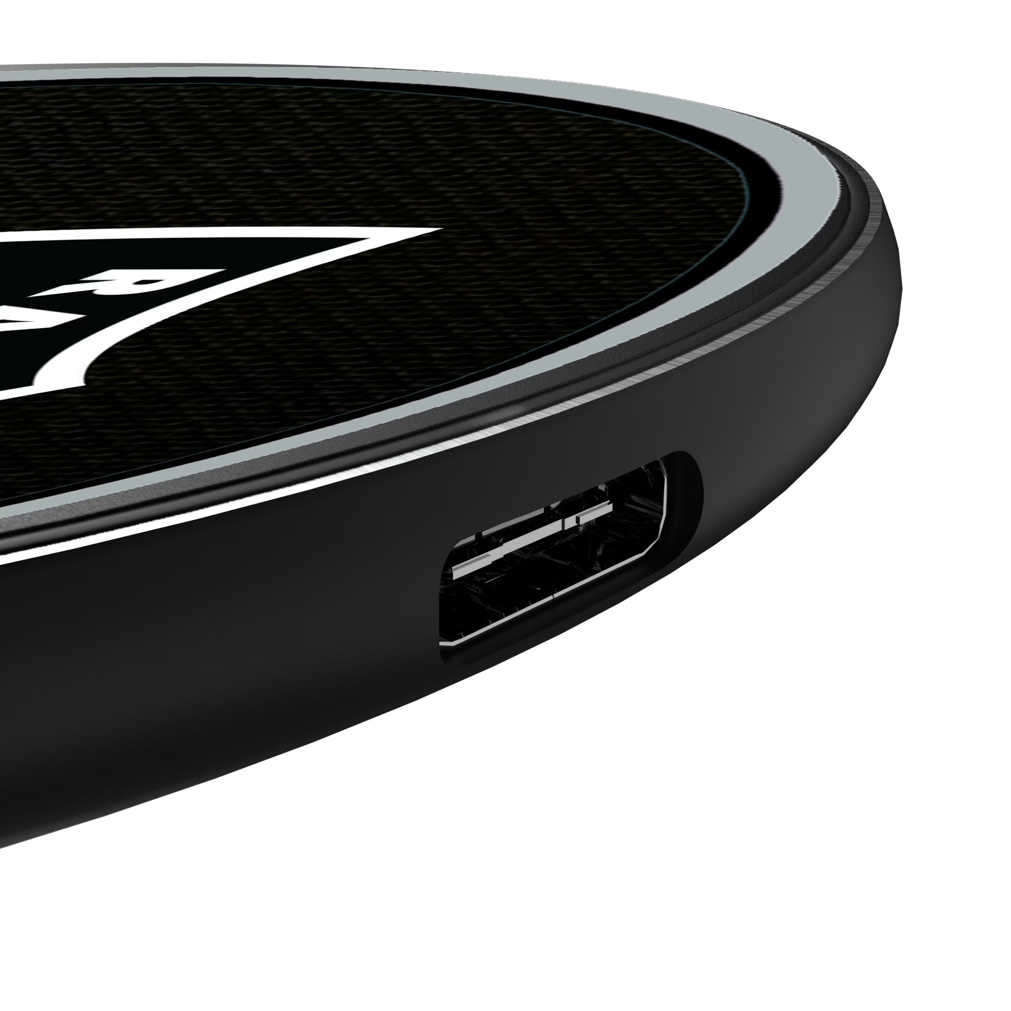 Las Vegas Raiders Personalized Endzone Solid 15-Watt Wireless Charger - Detail